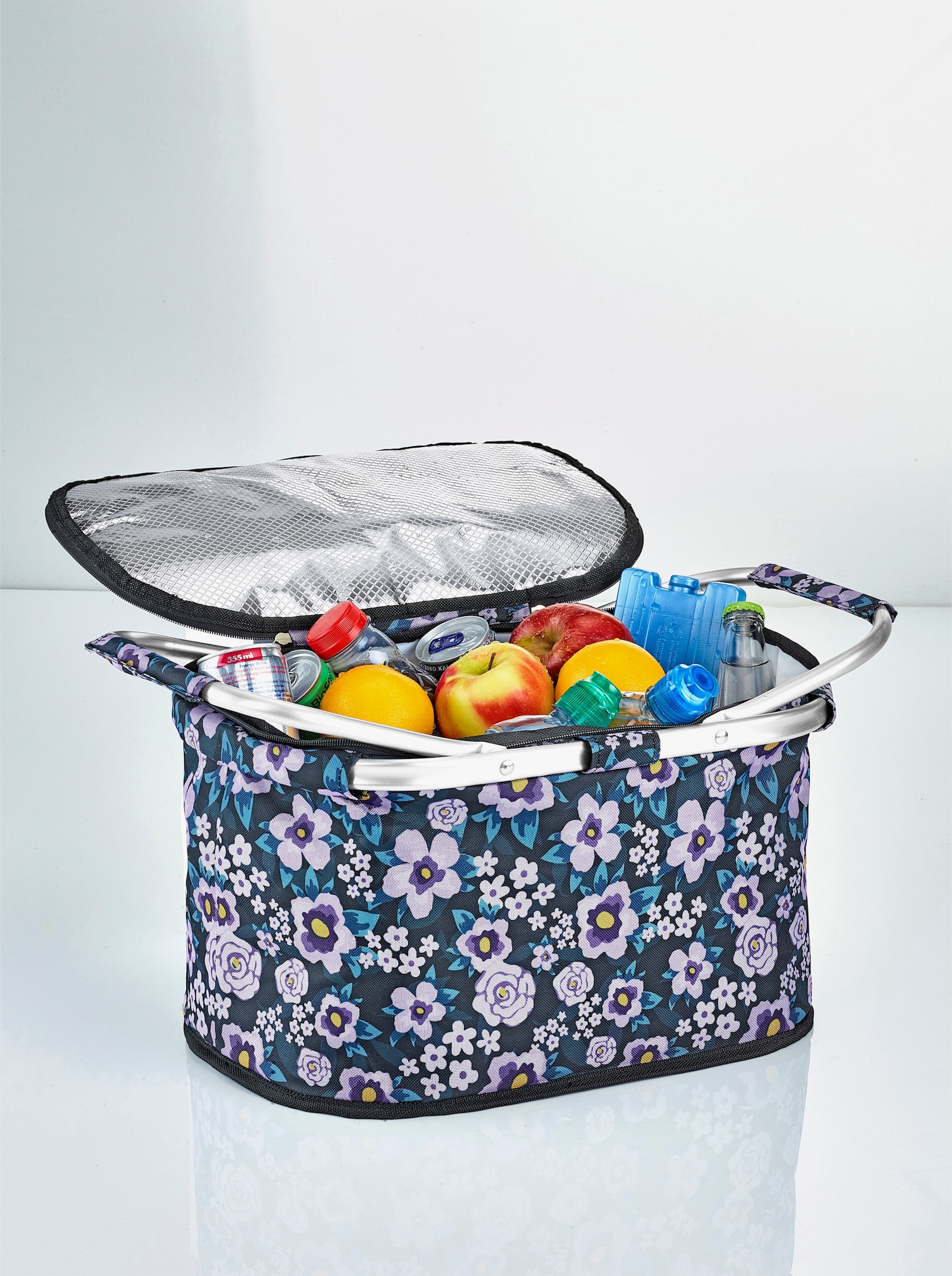 Einkaufskorb + Einkaufstasche - bleu