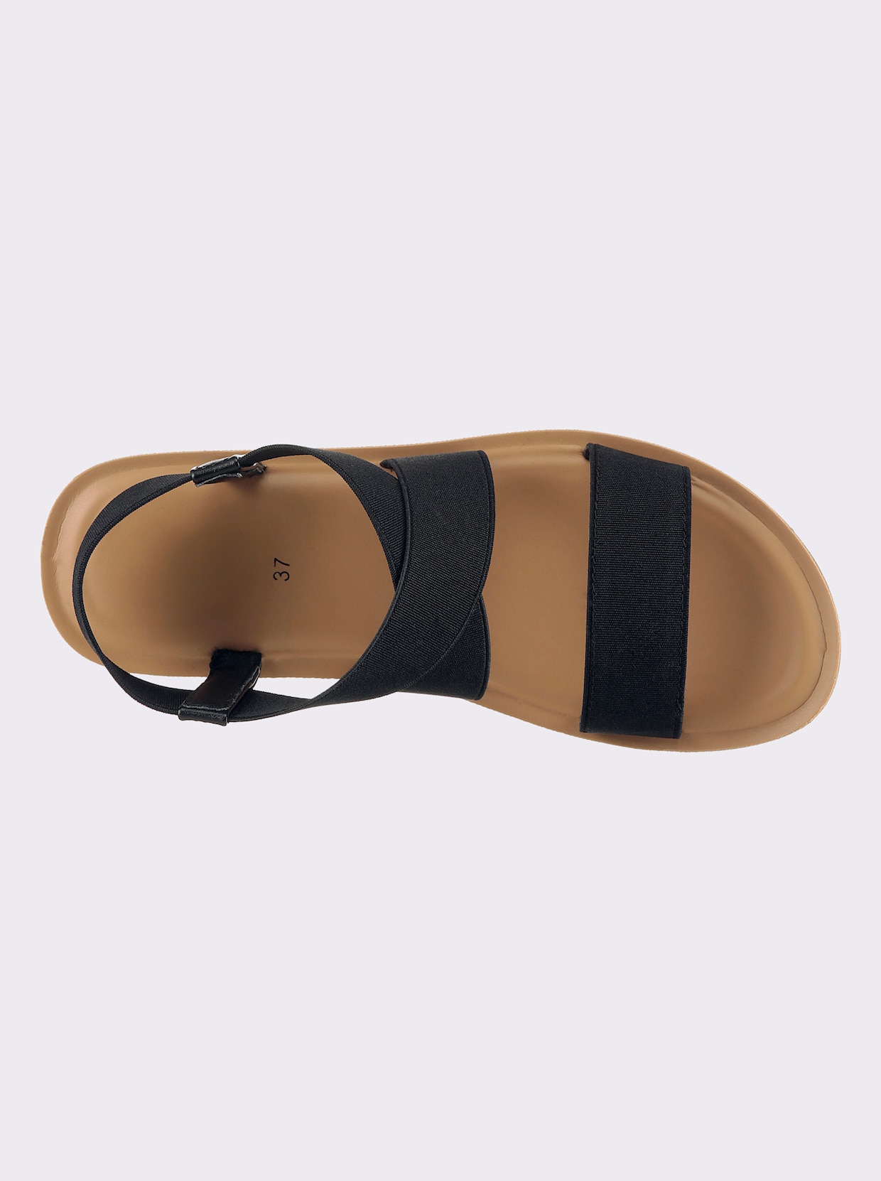 Sandalette Obermaterial aus Textil - schwarz