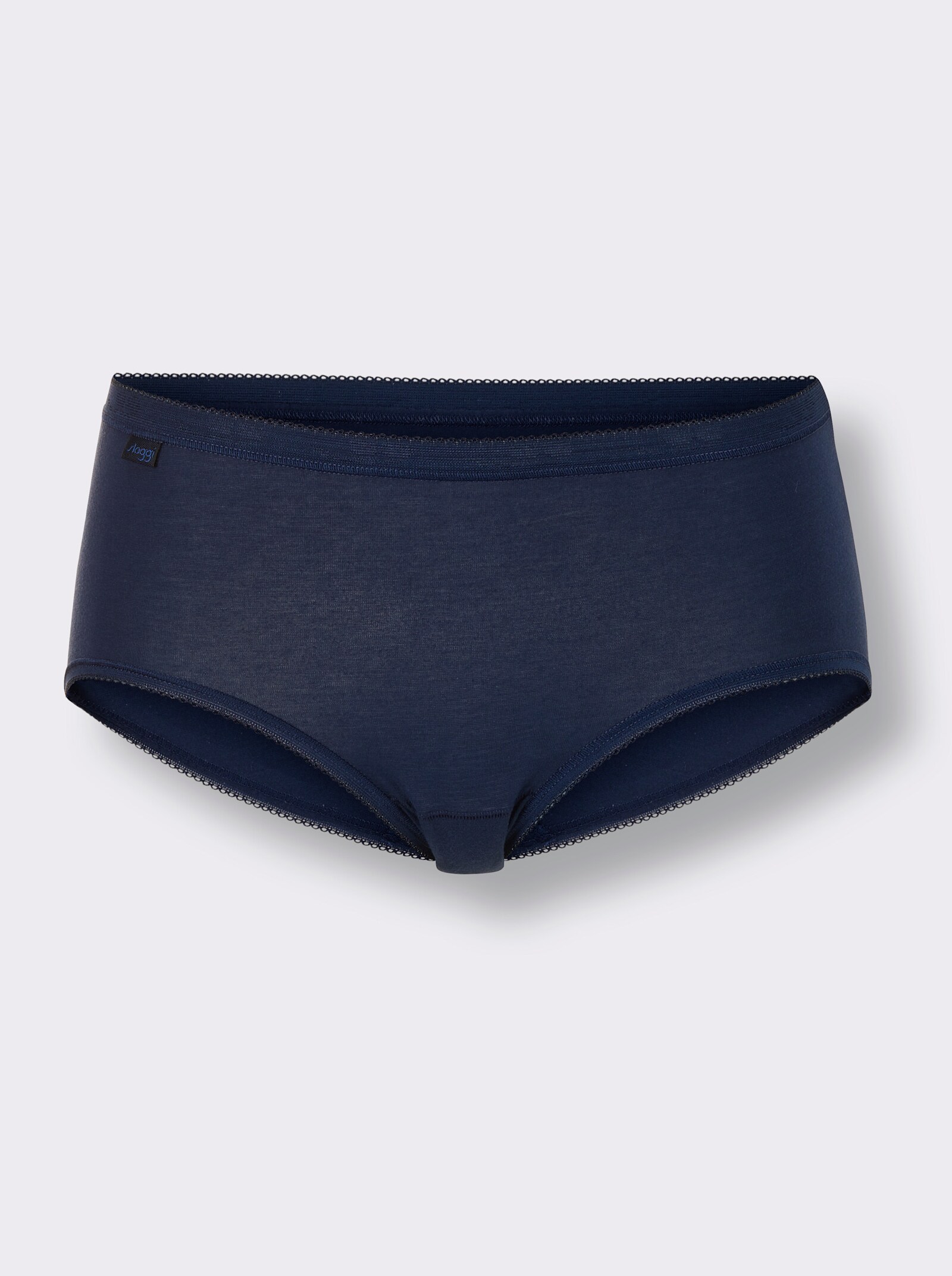 Sloggi Hüftslip ohne Seitennähte - weiß + marine + grau-meliert