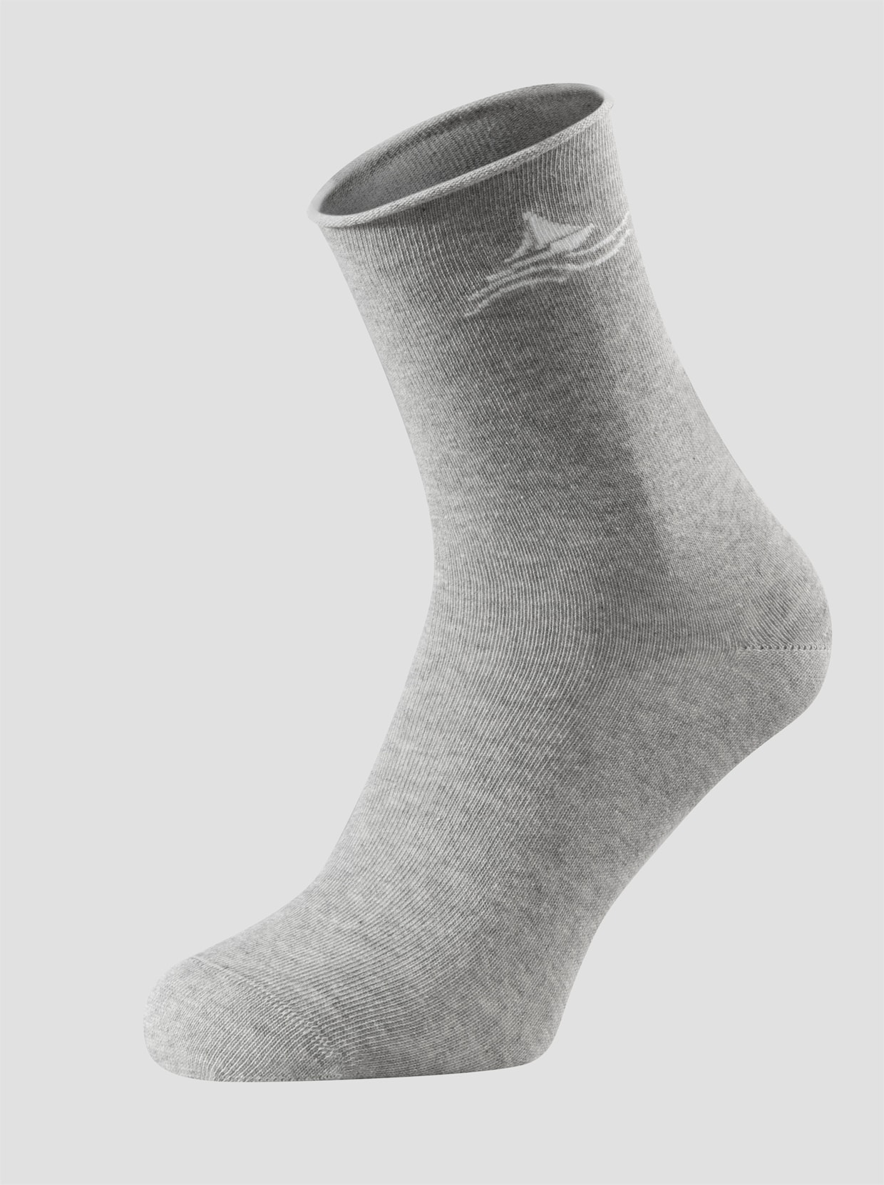 wäschepur Socken - weiß + schwarz + steingrau