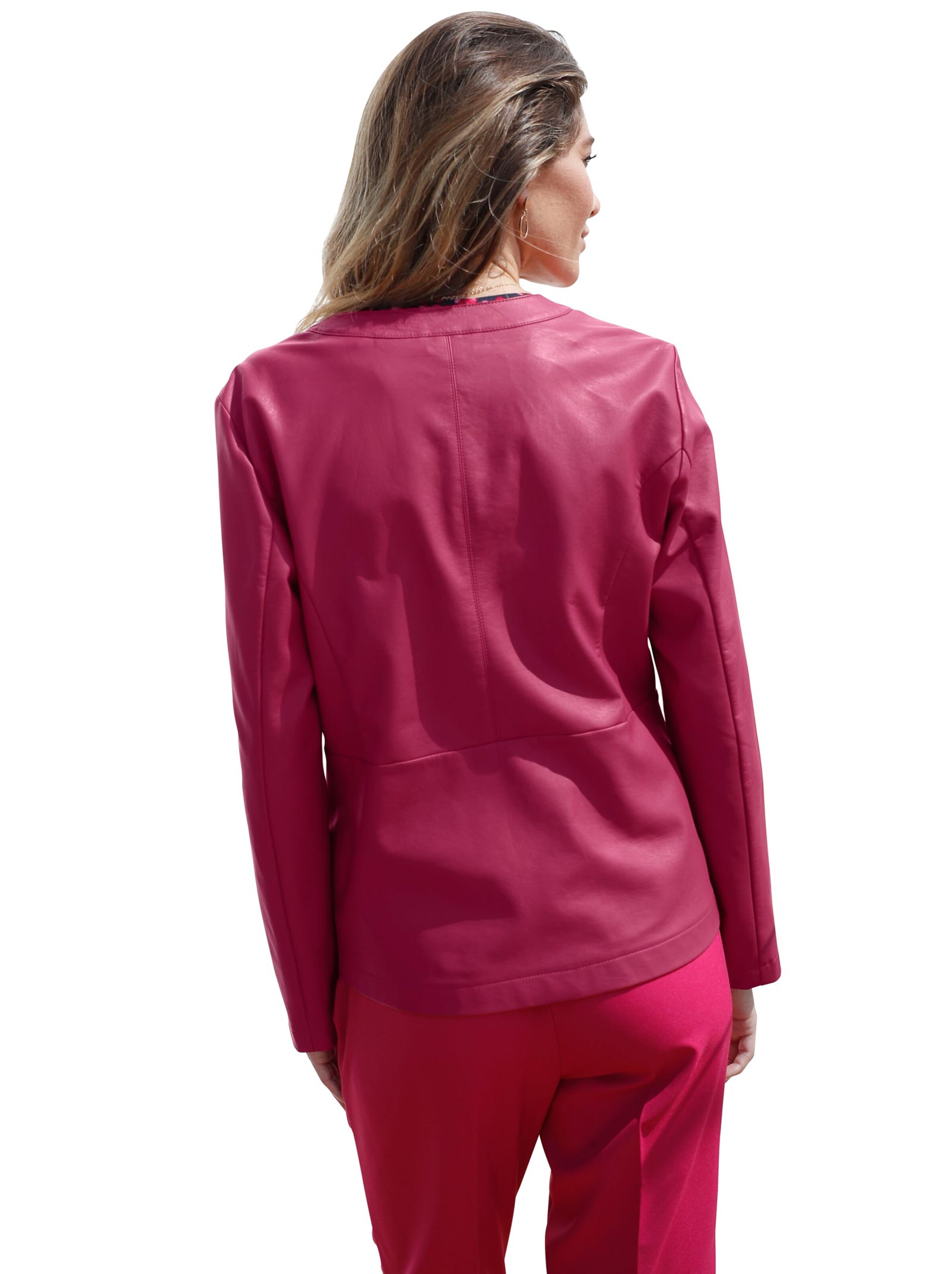 Lederimitat-Jacke - beere