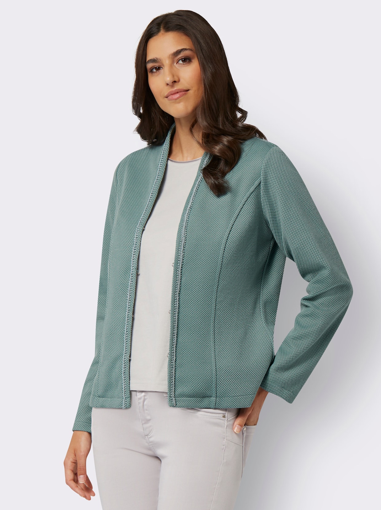 Jersey blazer - jade