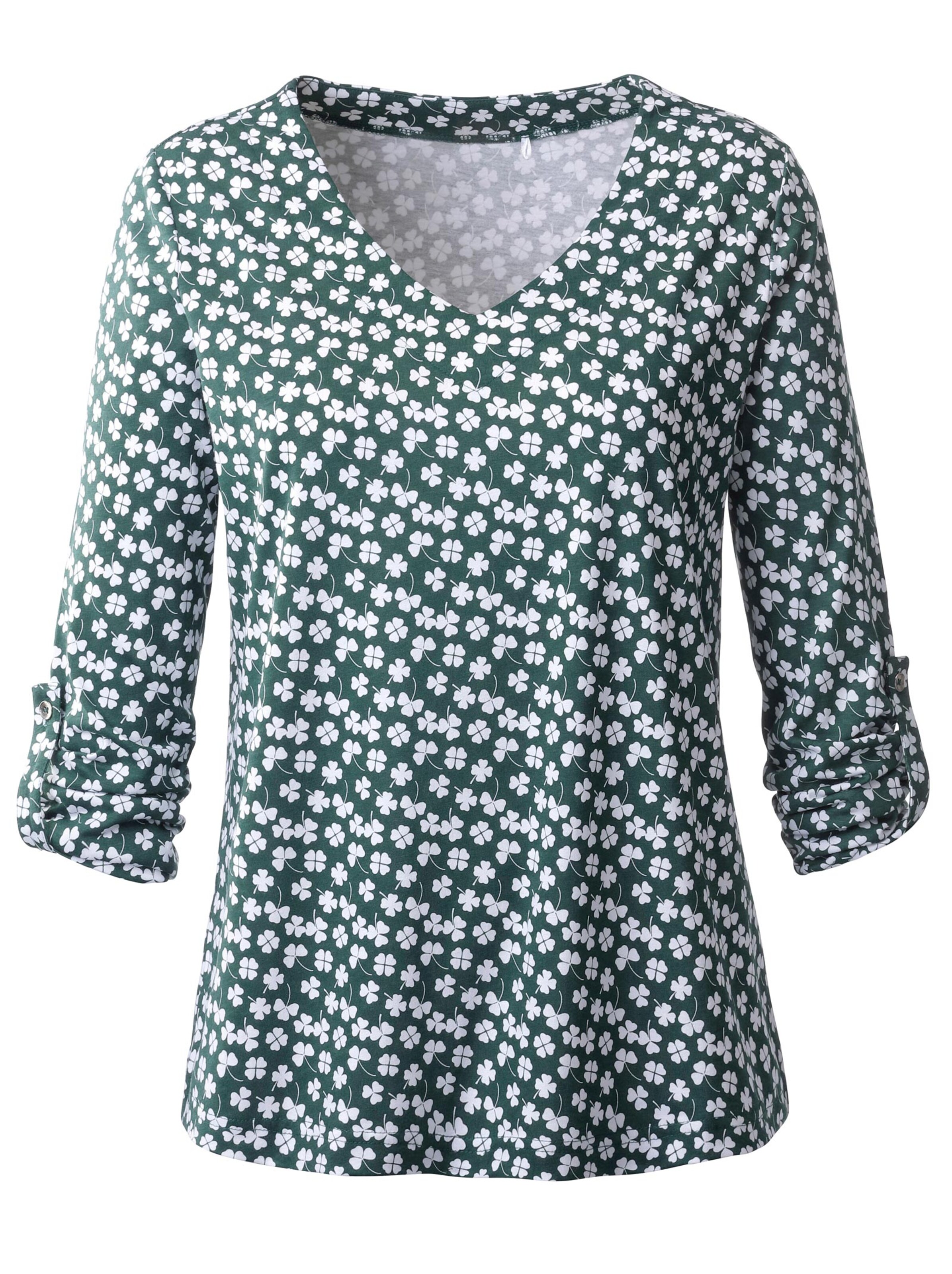 Shirt - grün-bedruckt