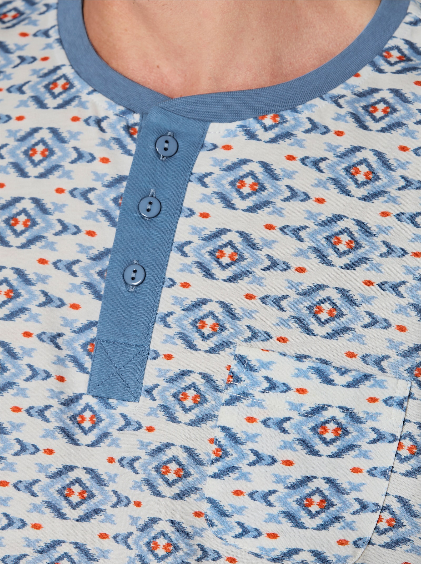 wäschepur men Shorty - mittelblau-champagner