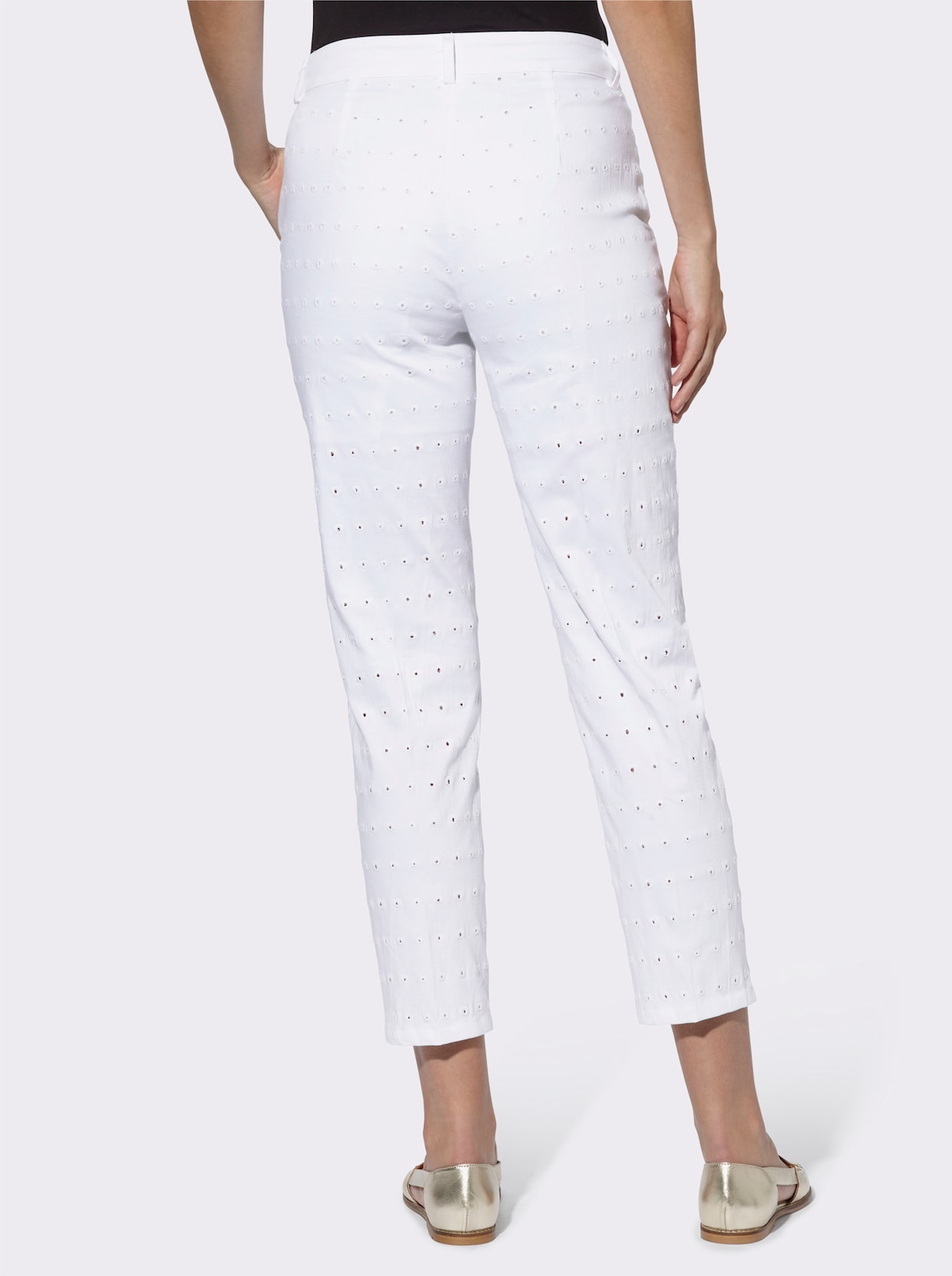 heine Pantalon 7/8 - blanc