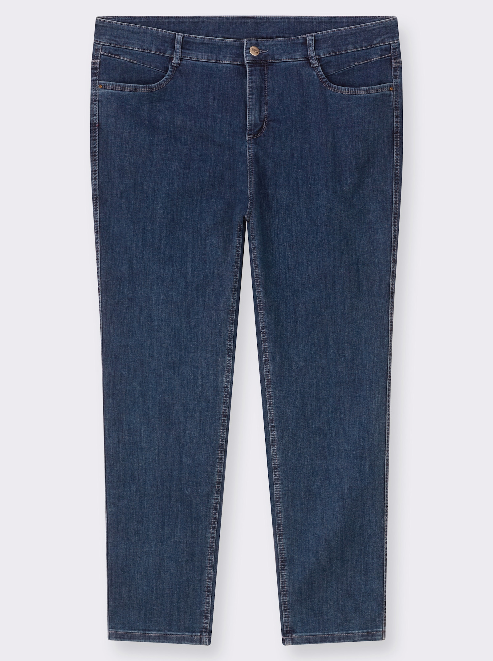 Ascari Stretch-Jeans in Röhren-Form - jeansblau