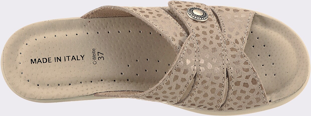airsoft comfort+ slippers - beige gedessineerd