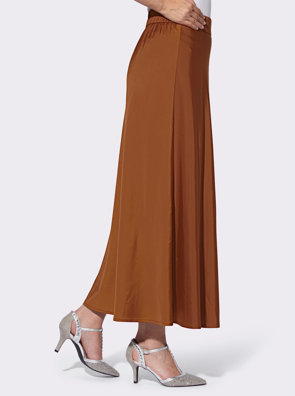 heine Jupe en satin - ambre