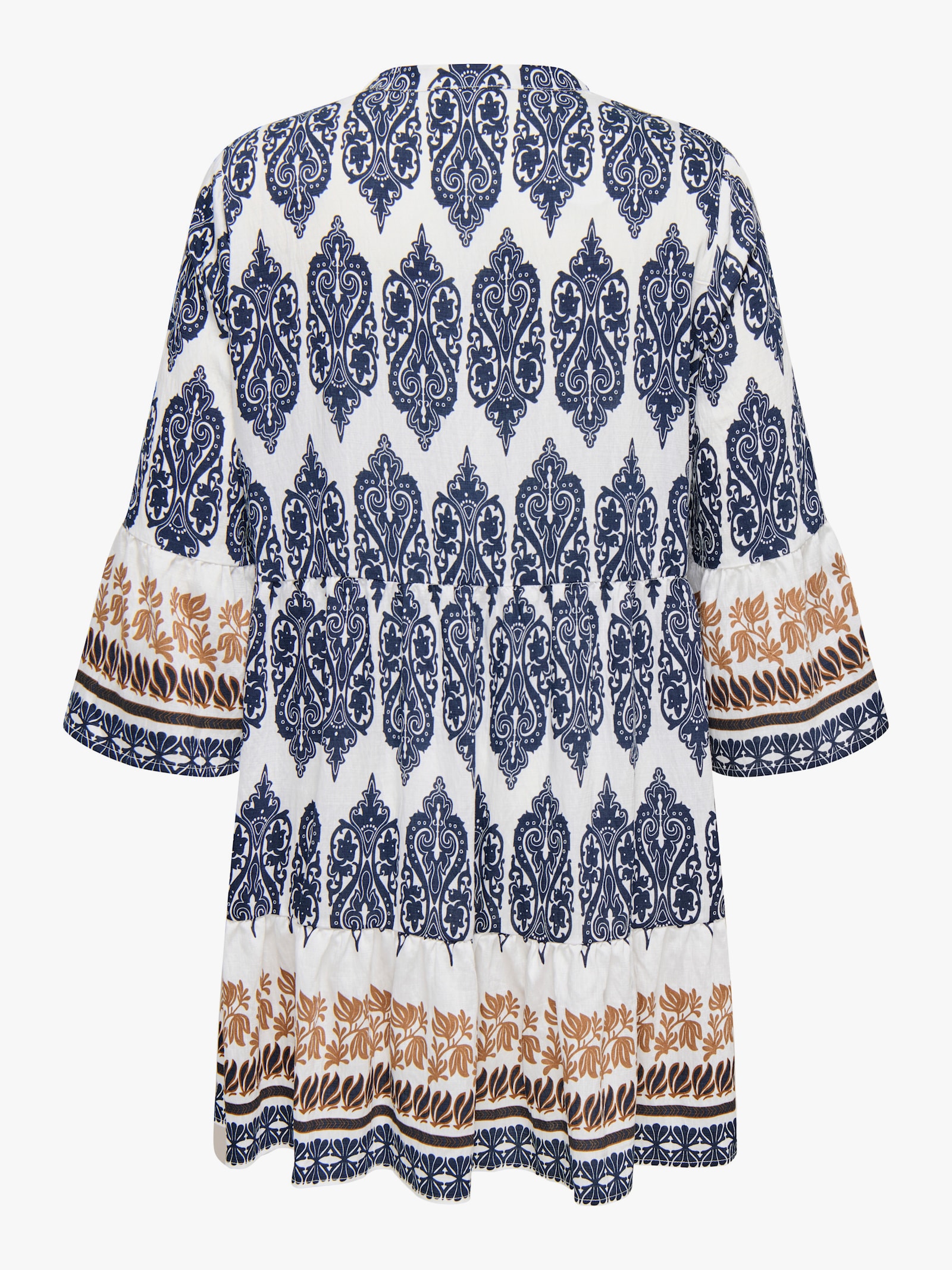 ONLY CARMAKOMA Blusenkleid - cloud dancer aop:ethnic