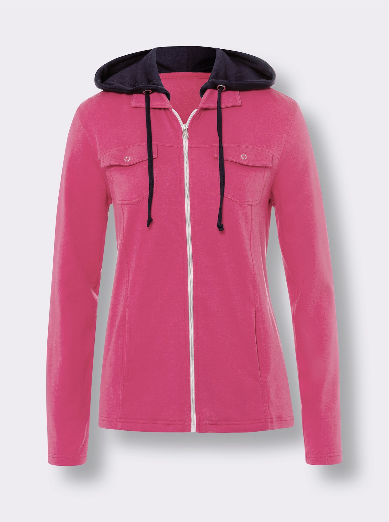 Sweatjacke - fuchsia-marine