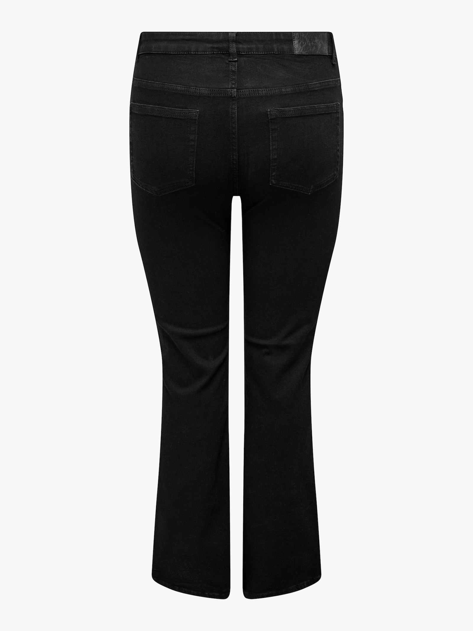 High-waist-Jeans - black denim