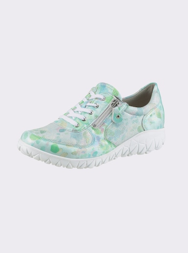 Waldläufer Sneaker - blaugrün-bedruckt