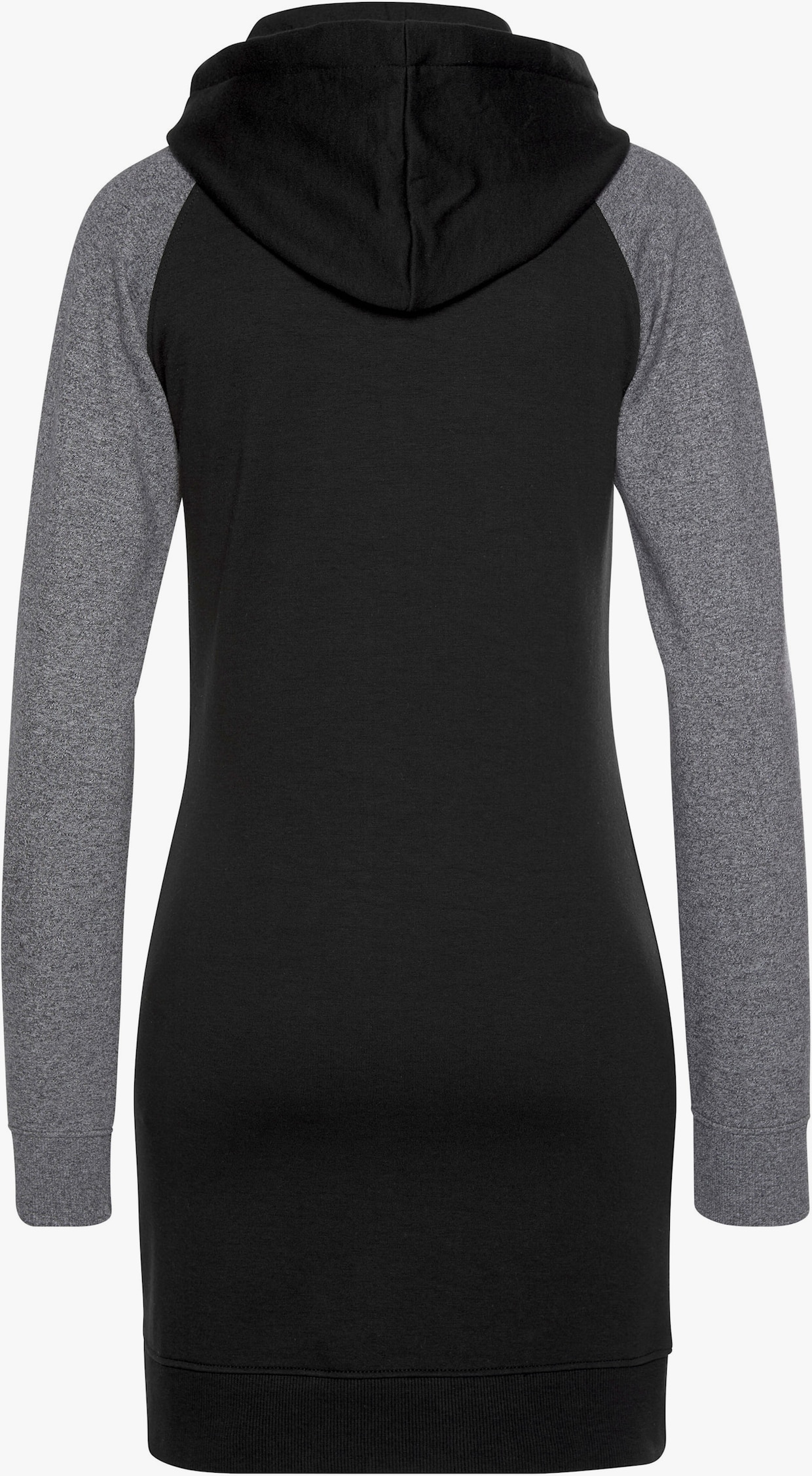 Robe en matière sweat - anthracite-noir