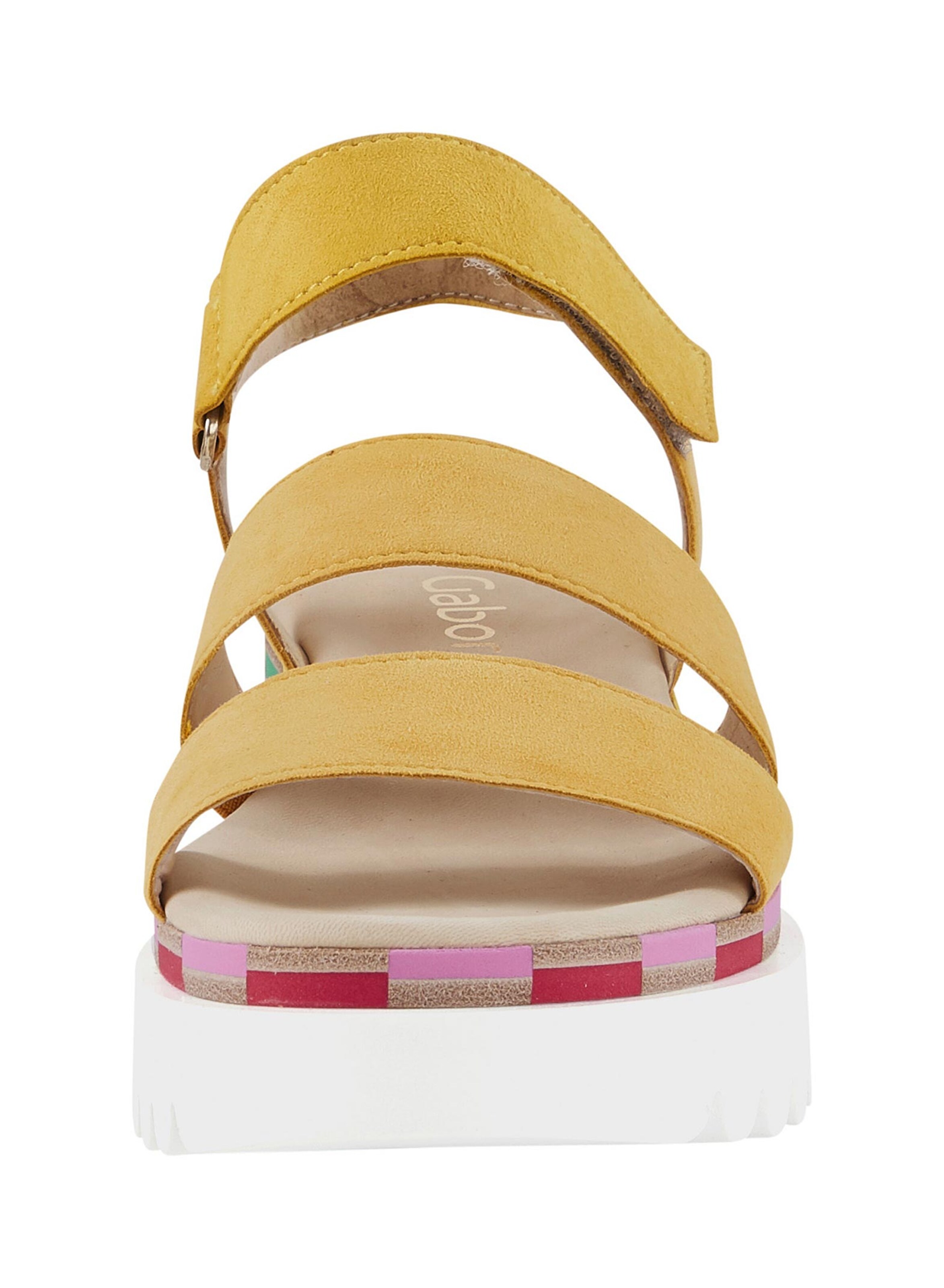 Gabor 775 Sandalen Dames Geel - Schoenen.nl
