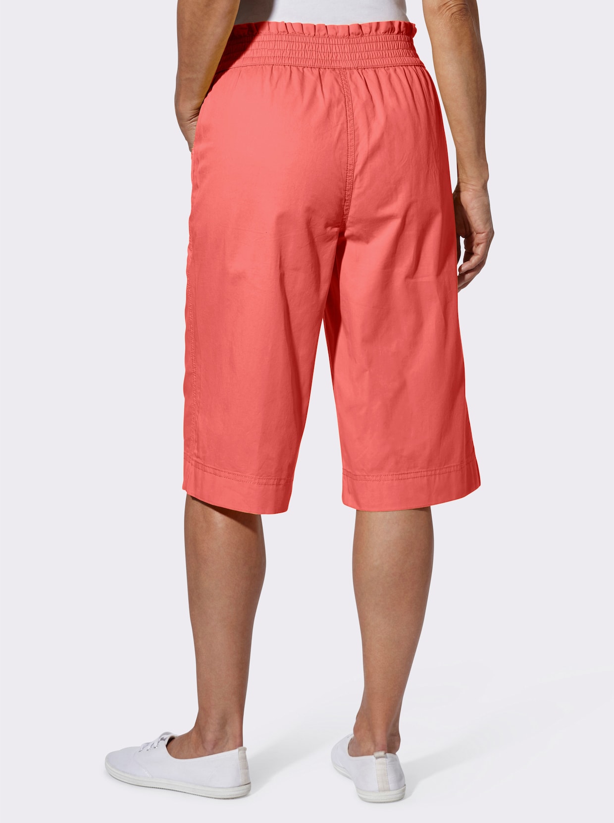 Jeansbermudas - grapefruit