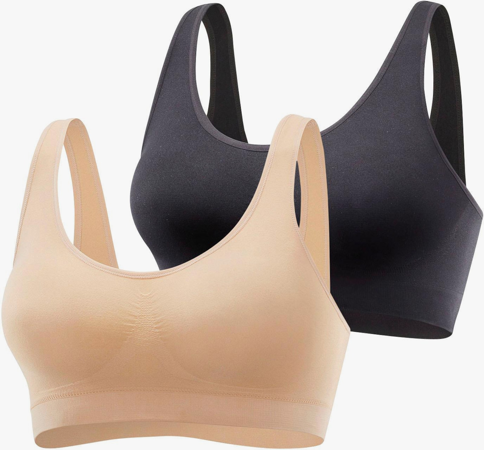 petite fleur Bralette-BH - caramel+schwarz