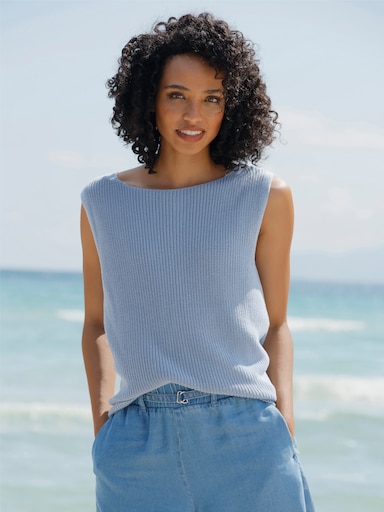 heine Stricktop - bleu