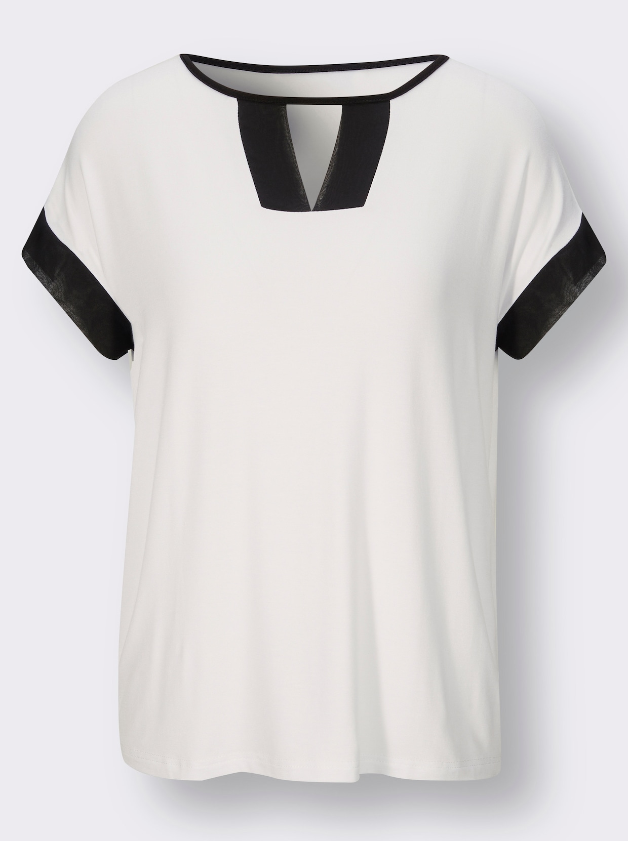 Shirt - weiß-schwarz
