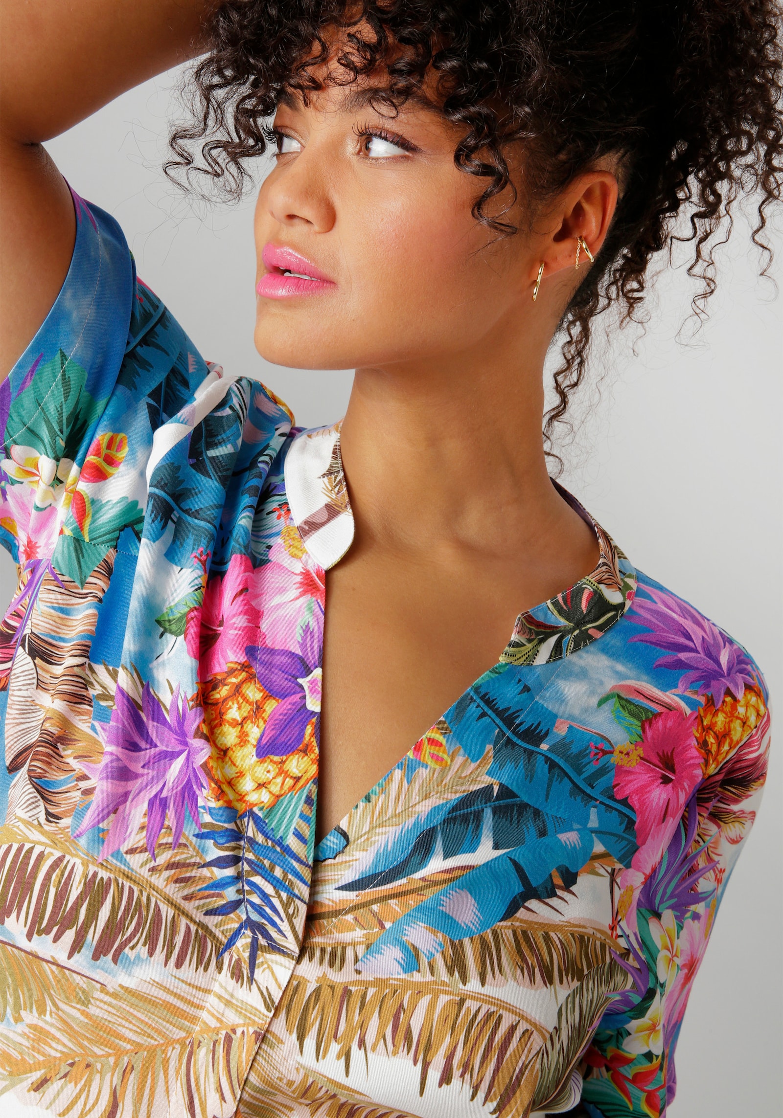 Aniston PLUS Blusenkleid - bunt