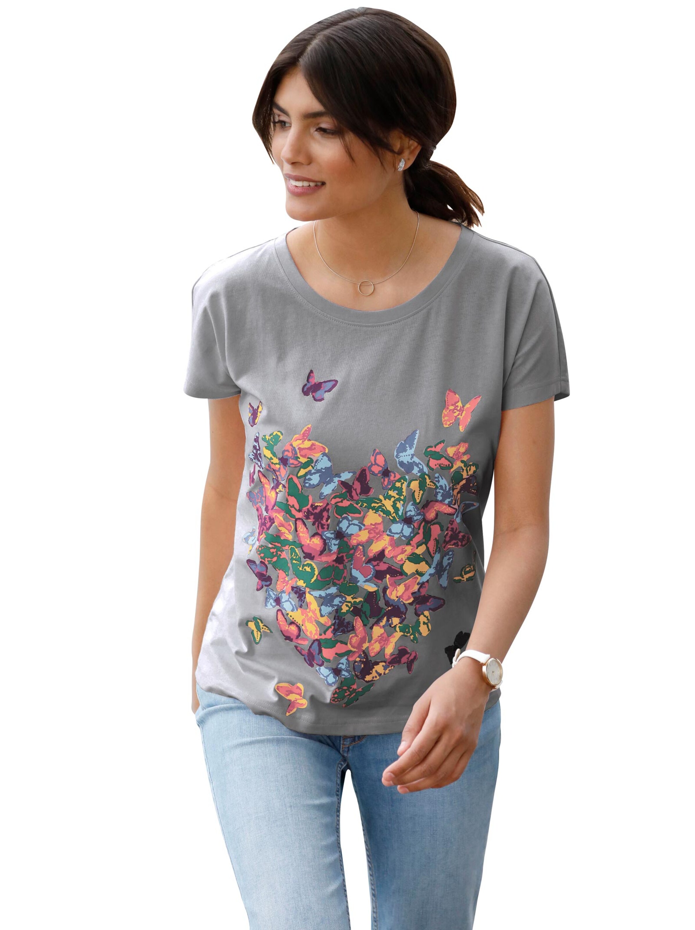 Shirt - grau-meliert