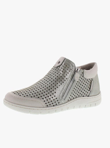 Reflexan Stiefelette mit Glanz-Effekt - sand-meliert