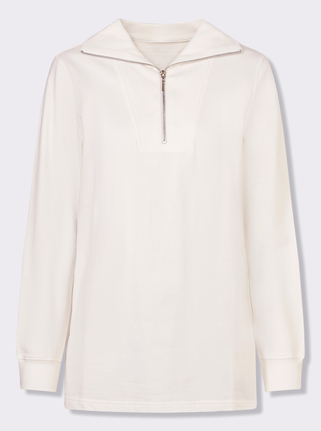Longsweatshirt - ecru