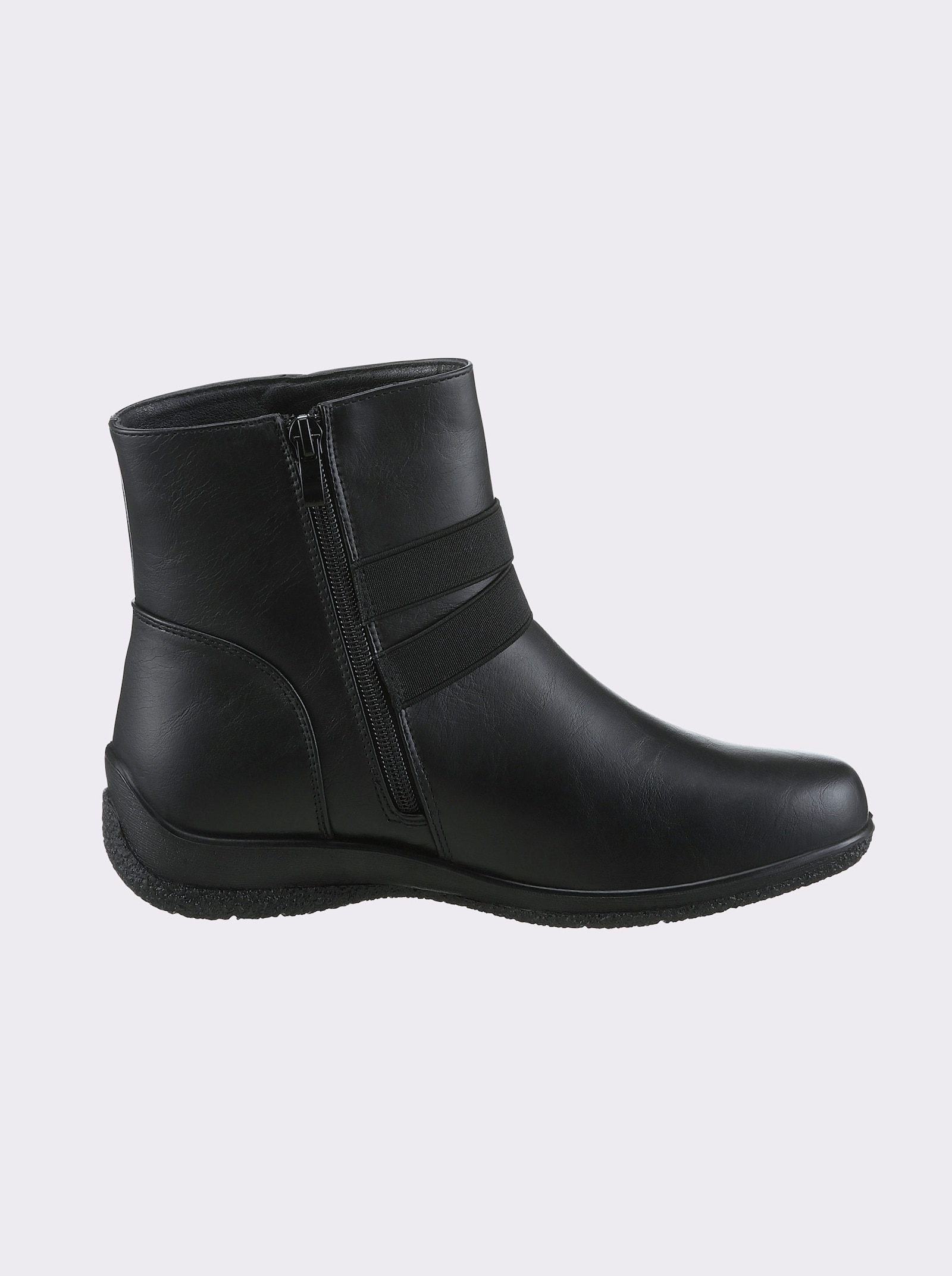 airsoft modern+ Stiefelette mit Warmfutter - schwarz