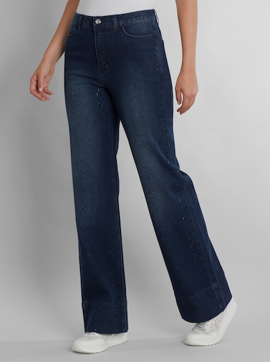 heine Jeans mit Glitzersteinchen - dark blue