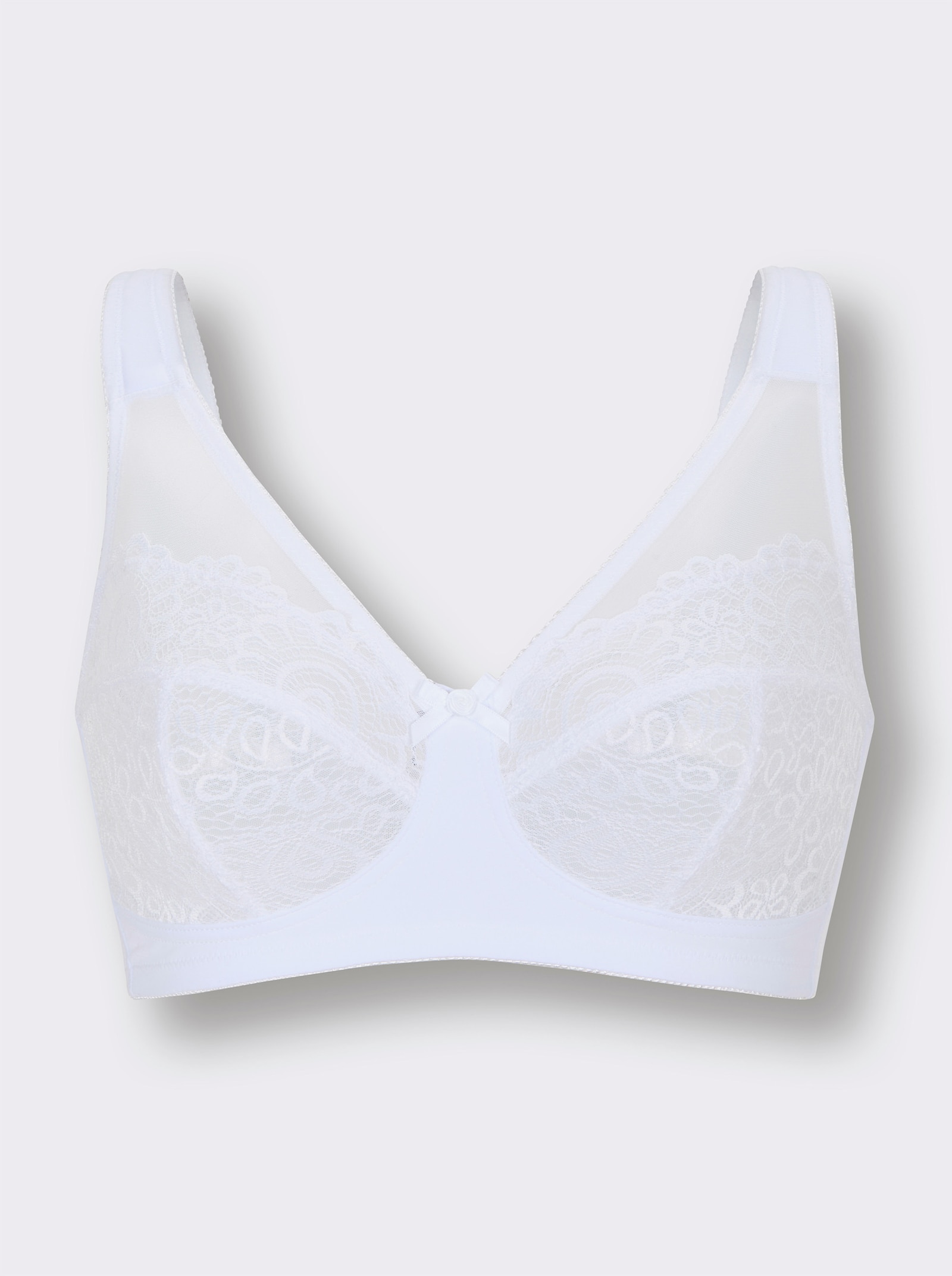 wäschepur Soutien-gorge large sans armatures - blanc