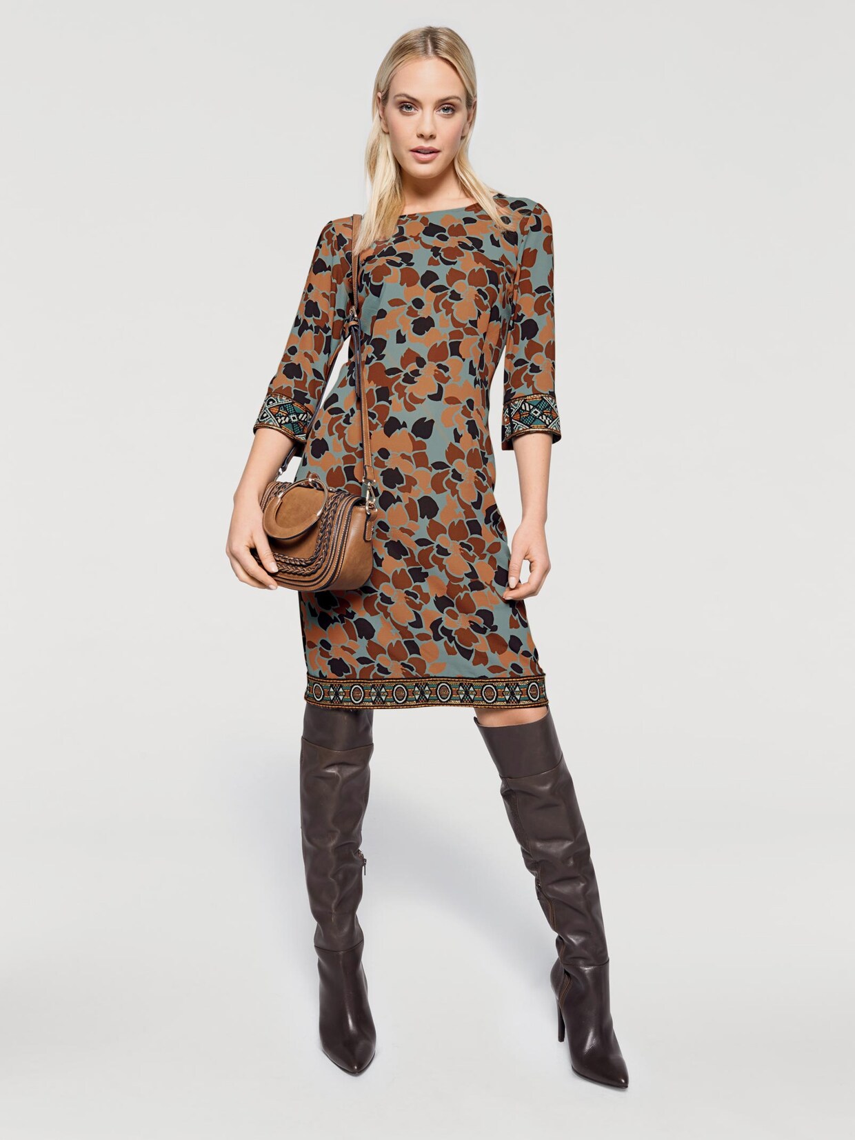 Rick Cardona Druck-Kleid - bunt