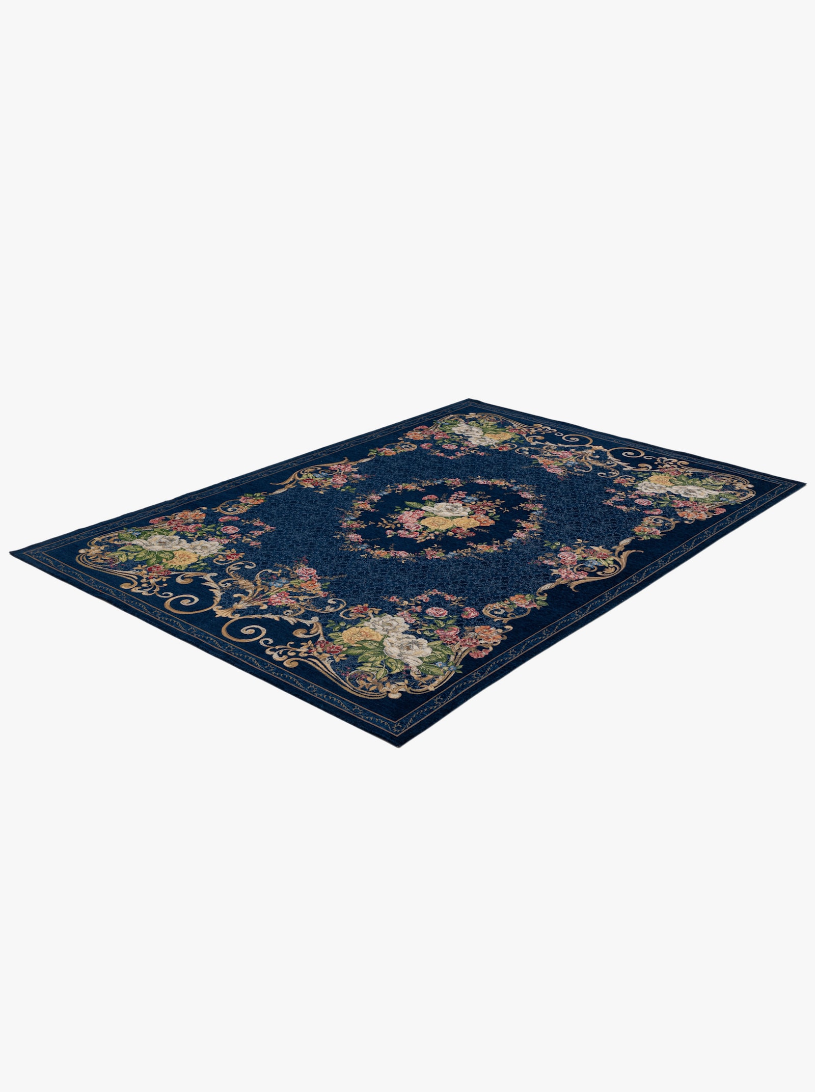 Theko Teppich - blau