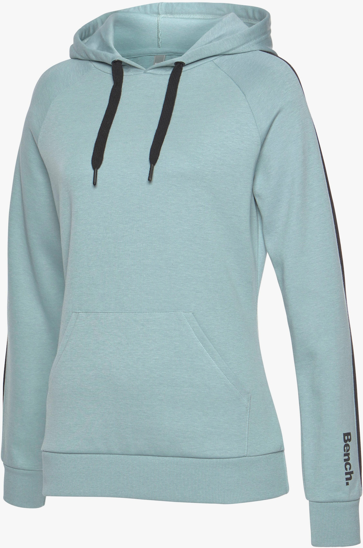 Sweatshirt met capuchon - mint/zwart