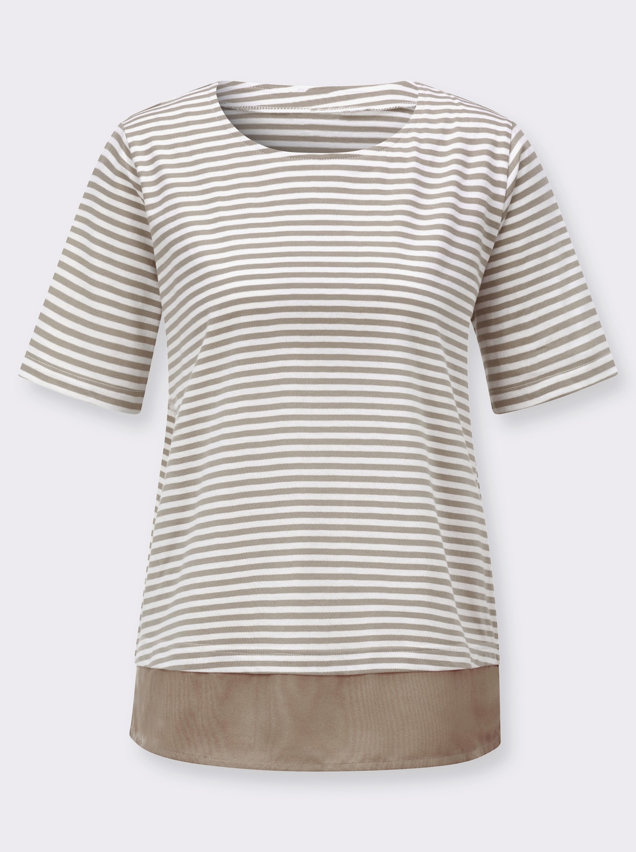 Ringelshirt - sesam-ecru-geringelt