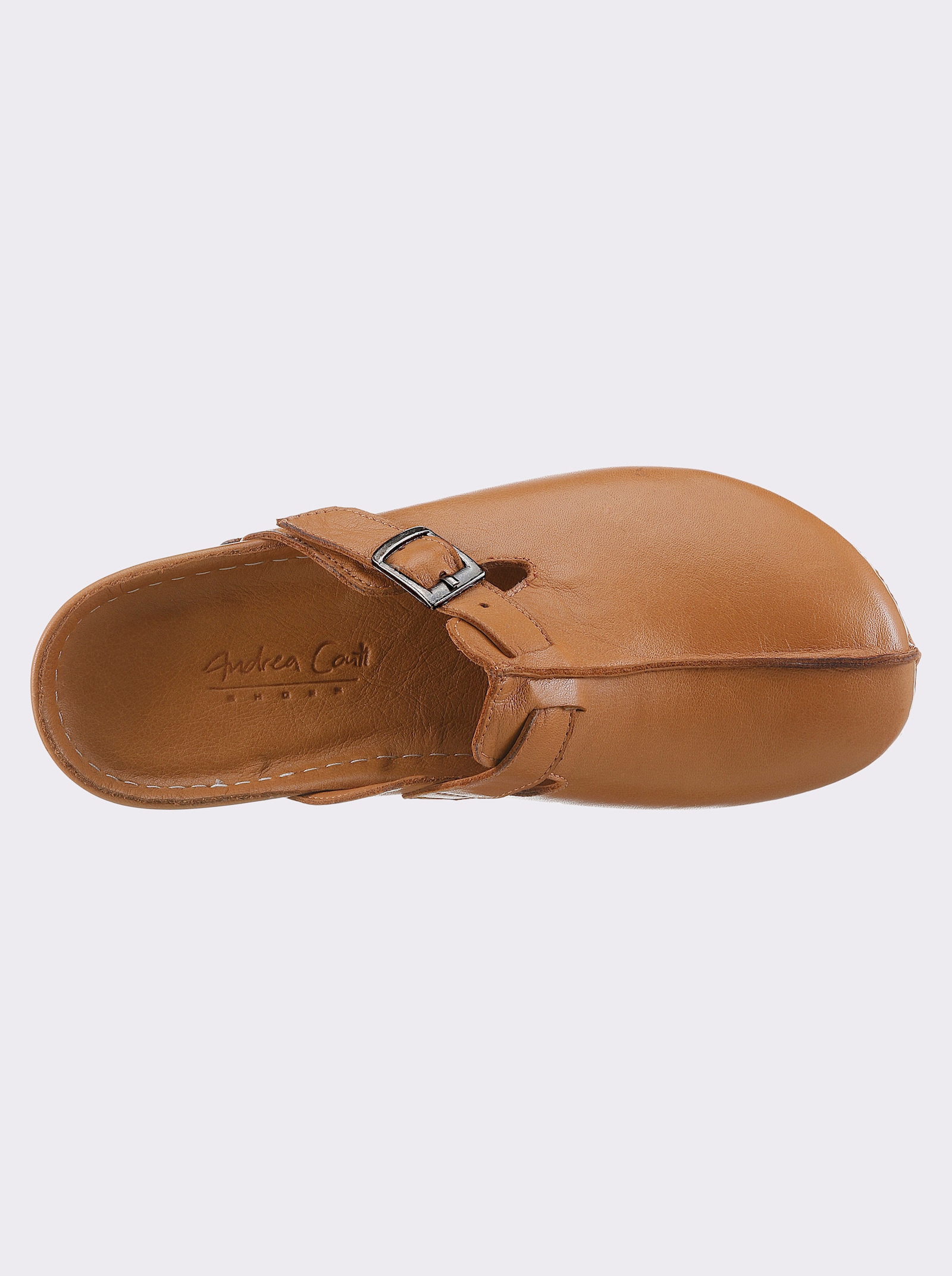 Andrea Conti Clog mit flexibler Laufsohle - camel