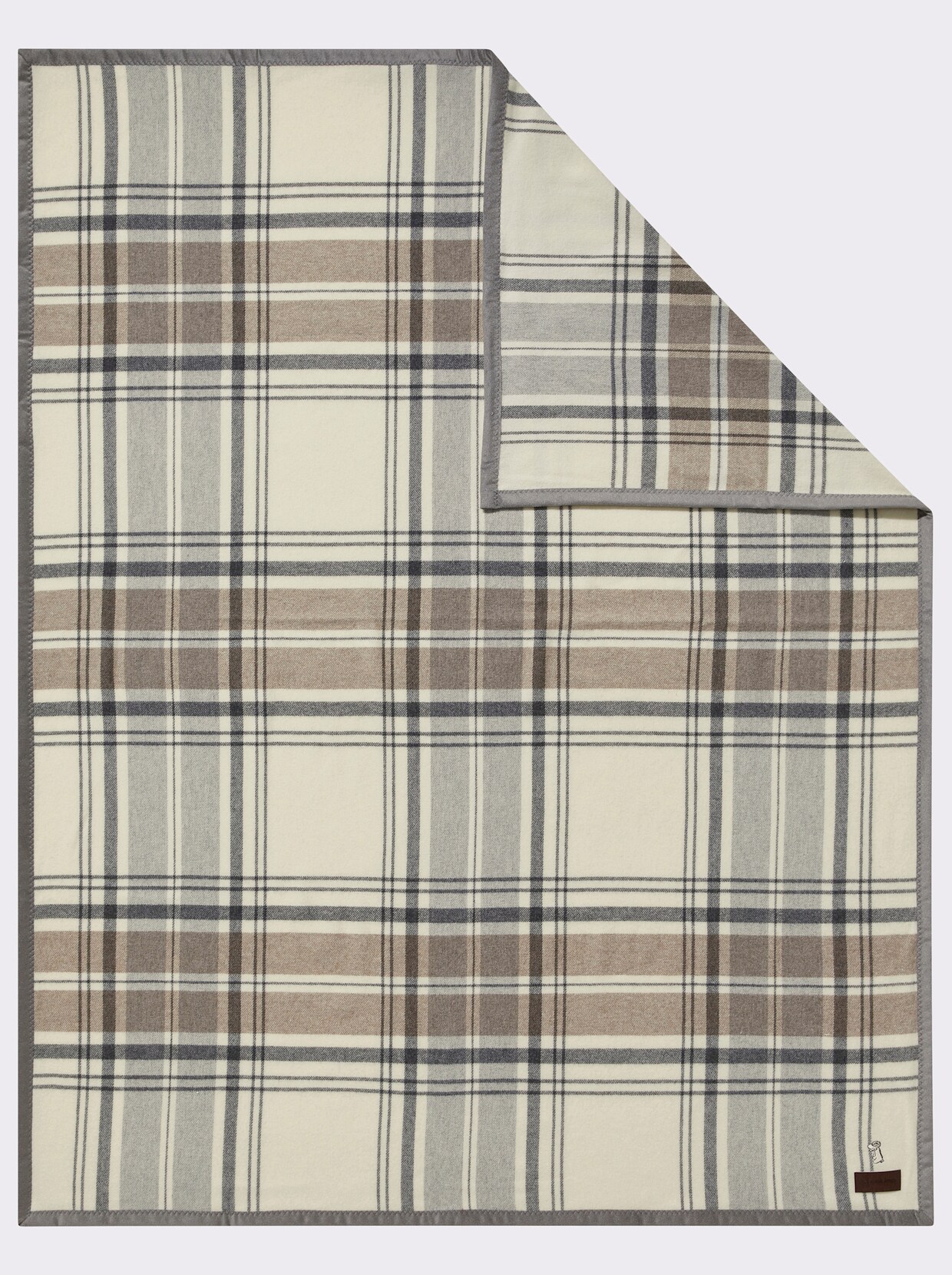 Eskimo Naturhaardecke - grau-beige