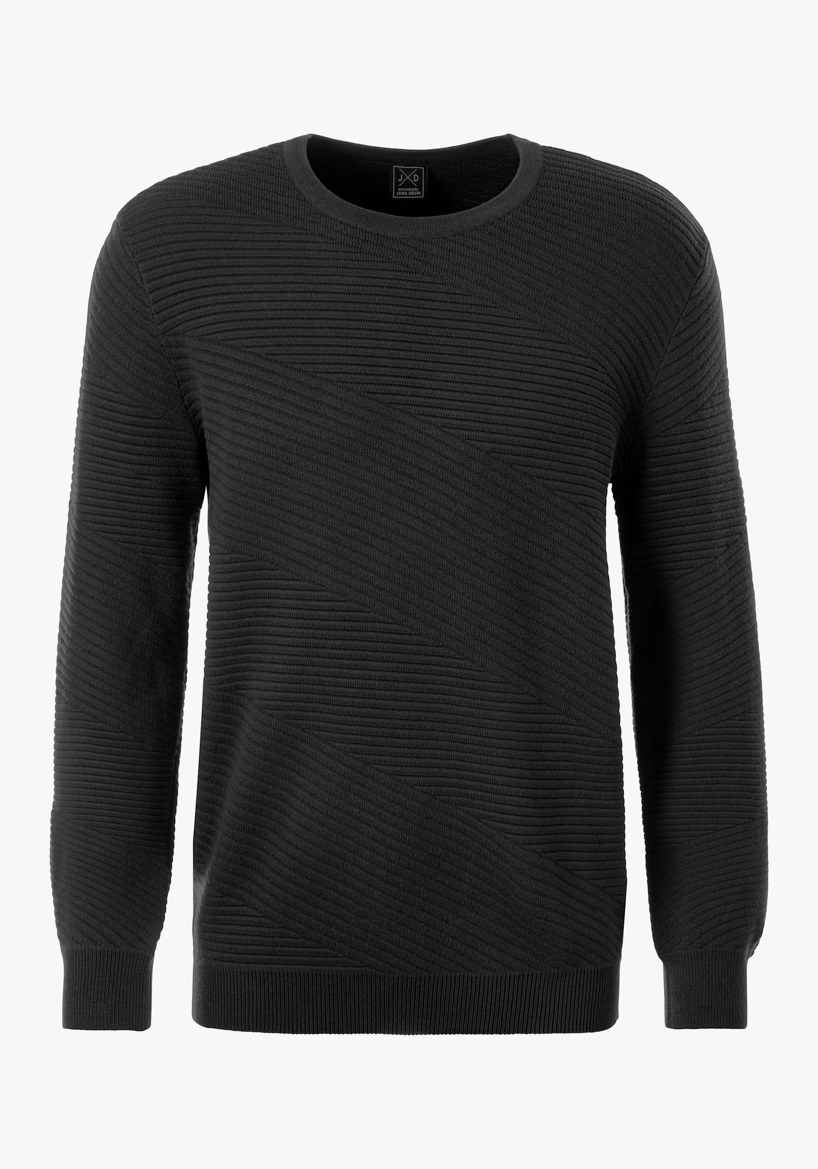 John Devin Strickpullover - schwarz