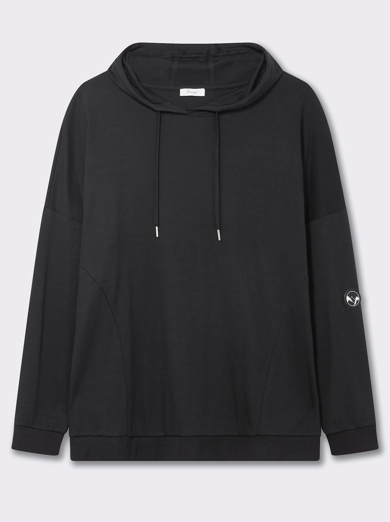 sheego Kapuzensweatshirt - schwarz