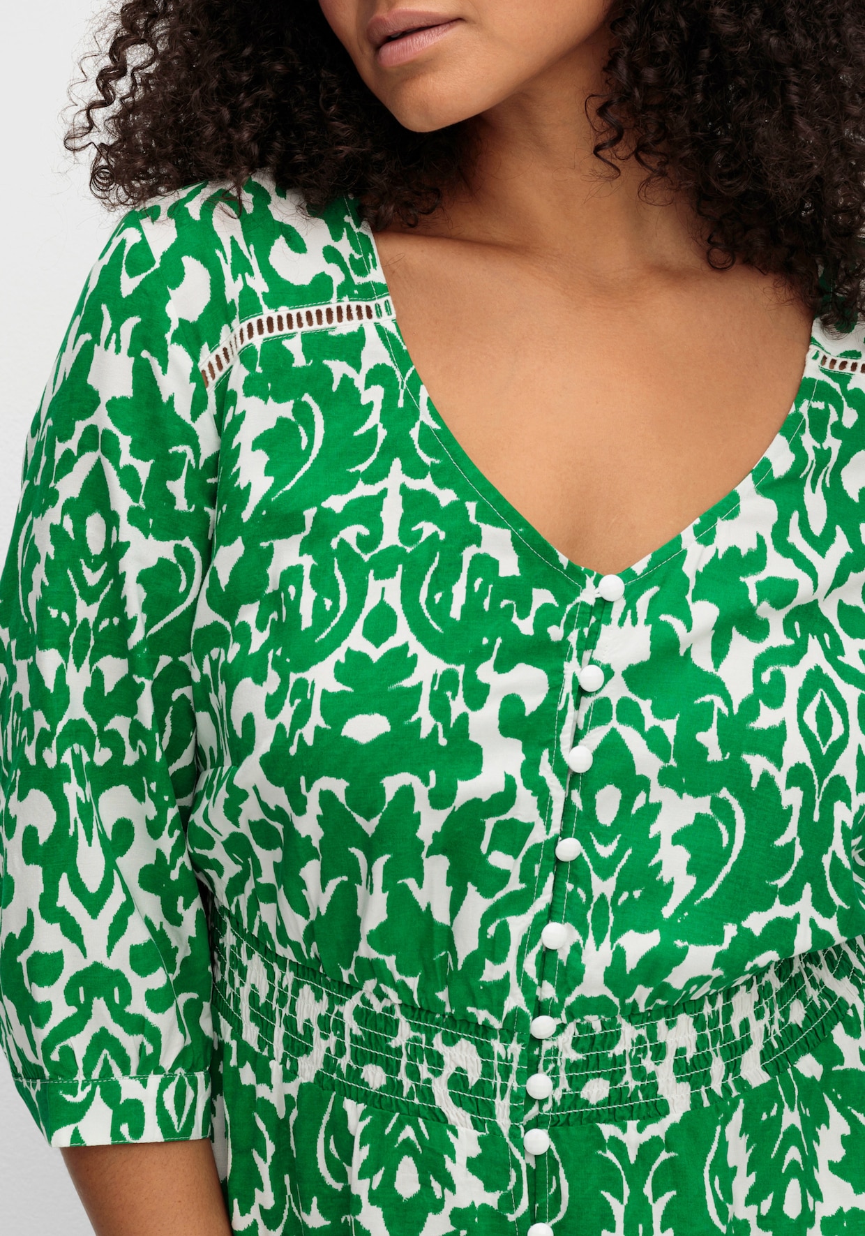 sheego by Joe Browns Maxi-jurk - groen/off-white
