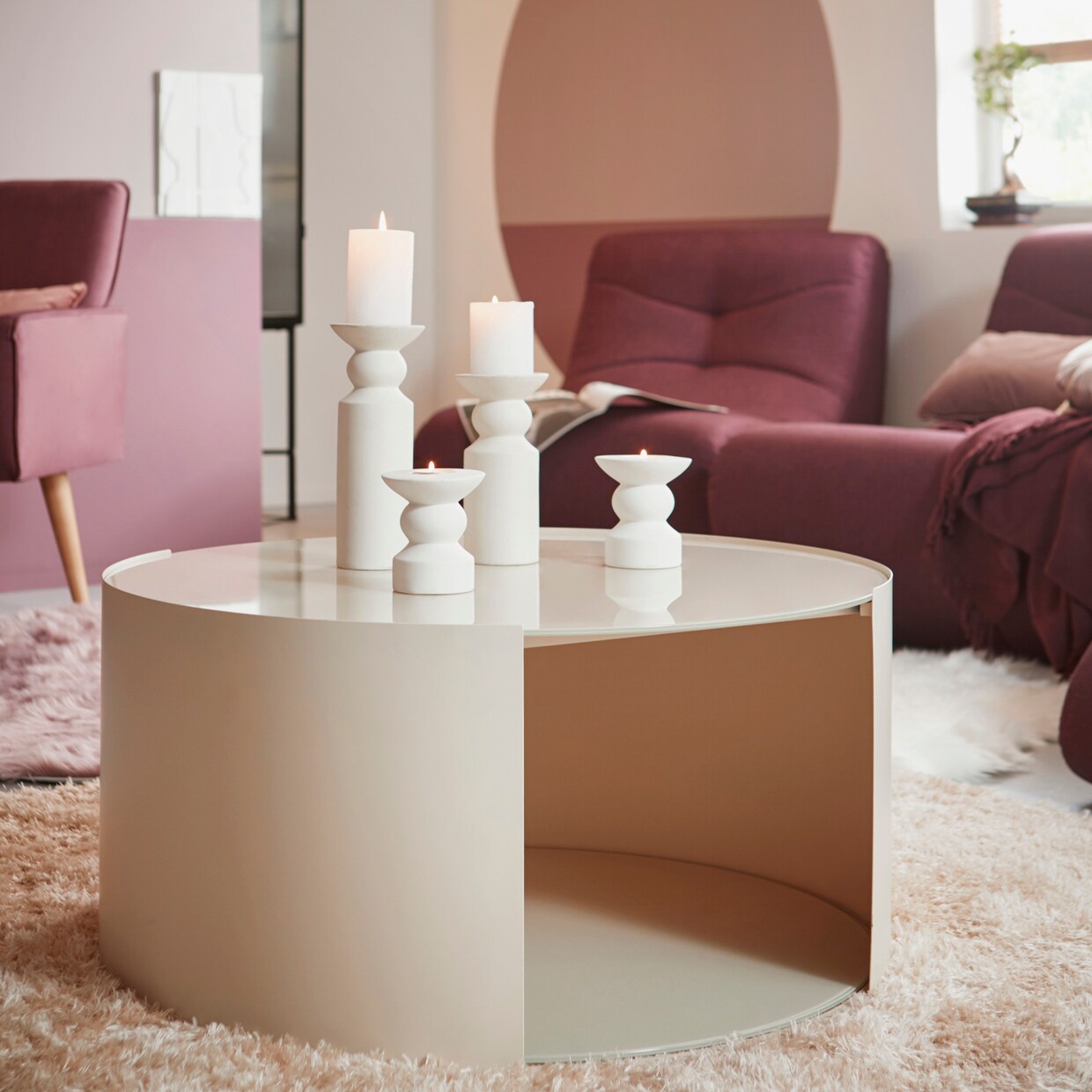 LeGer Home by Lena Gercke Couchtisch - creme