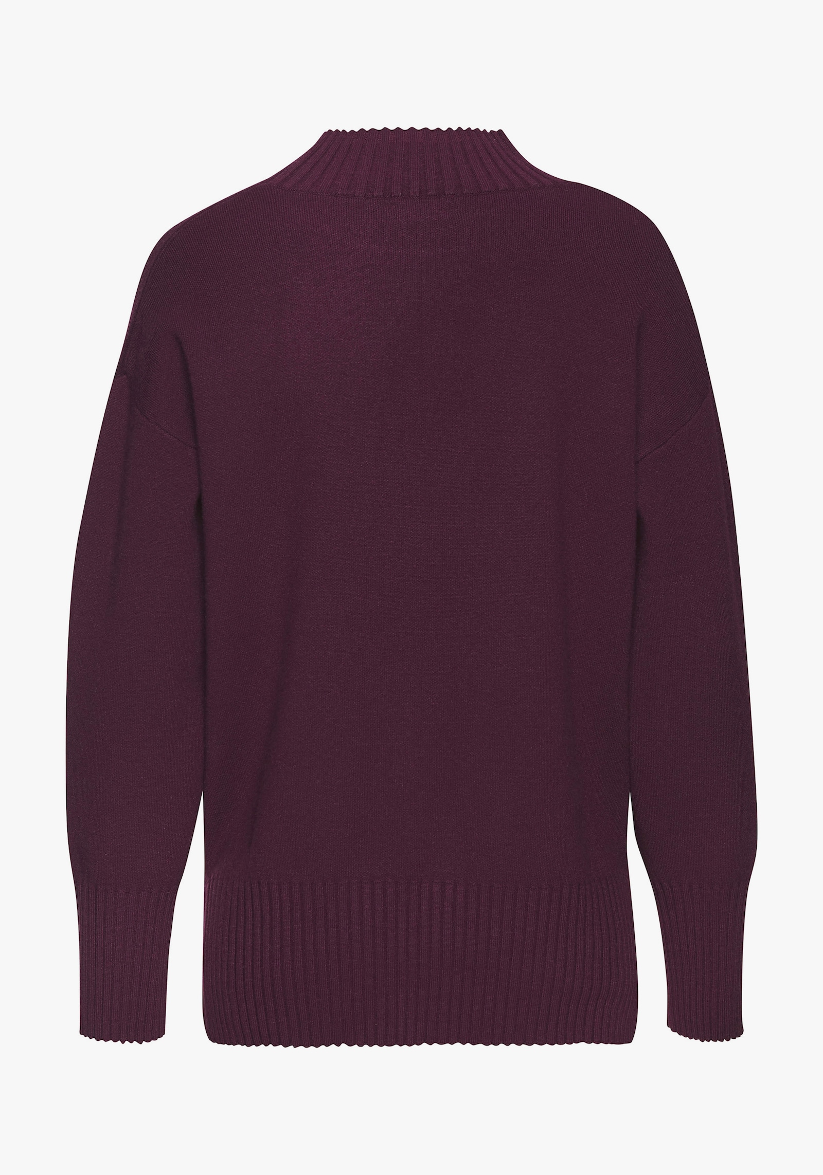 LASCANA Trui met opstaande kraag - bordeaux