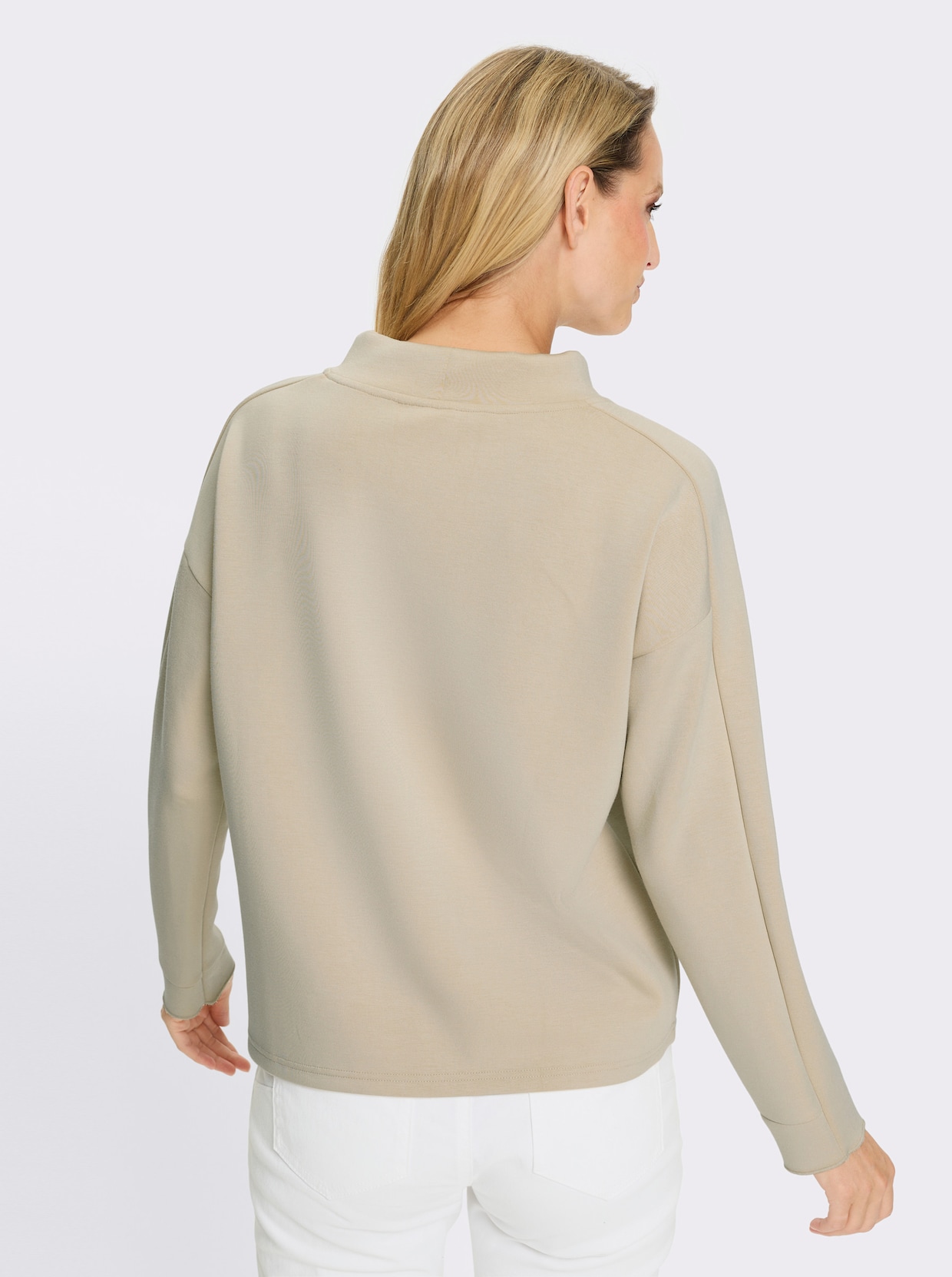 heine Stehkragenshirt - sand