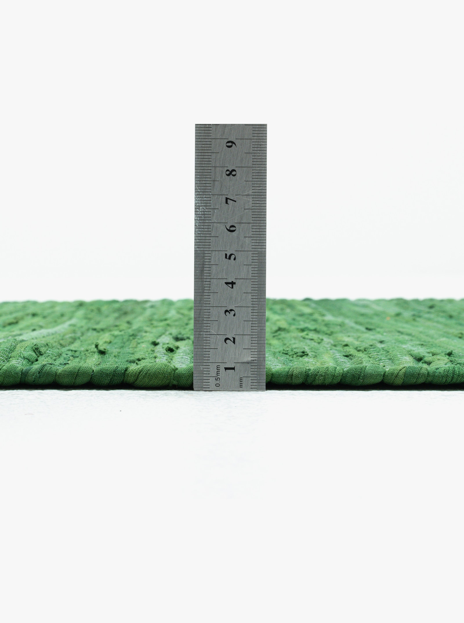 Theko Handwebteppich - dunkelgrün