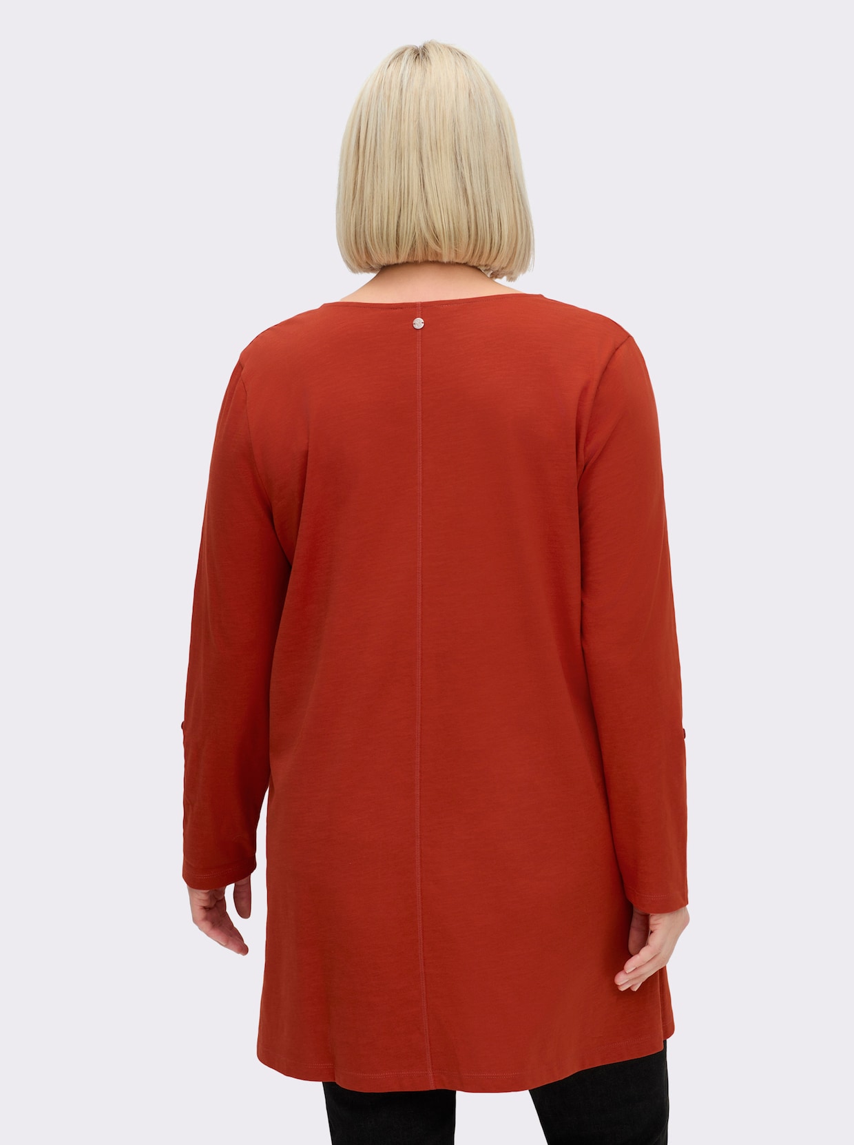 sheego T-shirt long - rouille