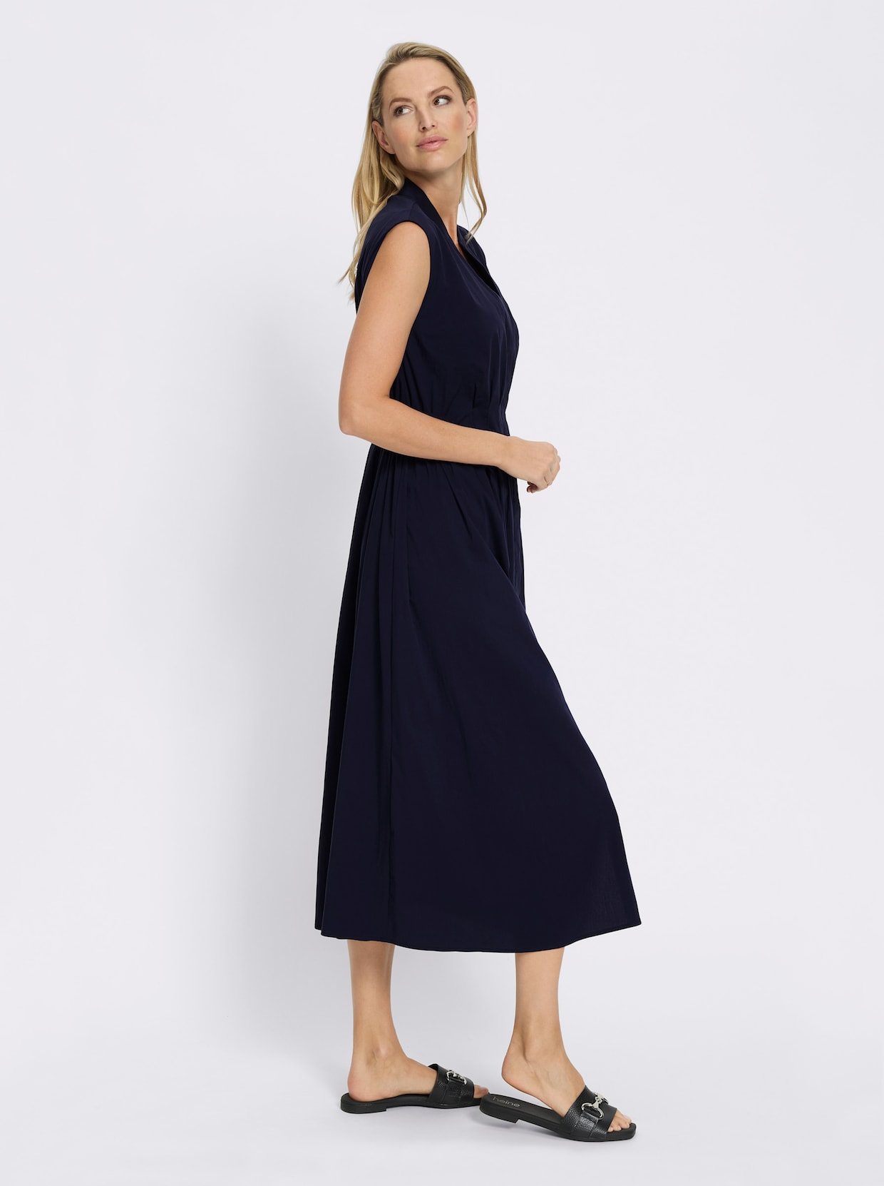 heine Webkleid - marine