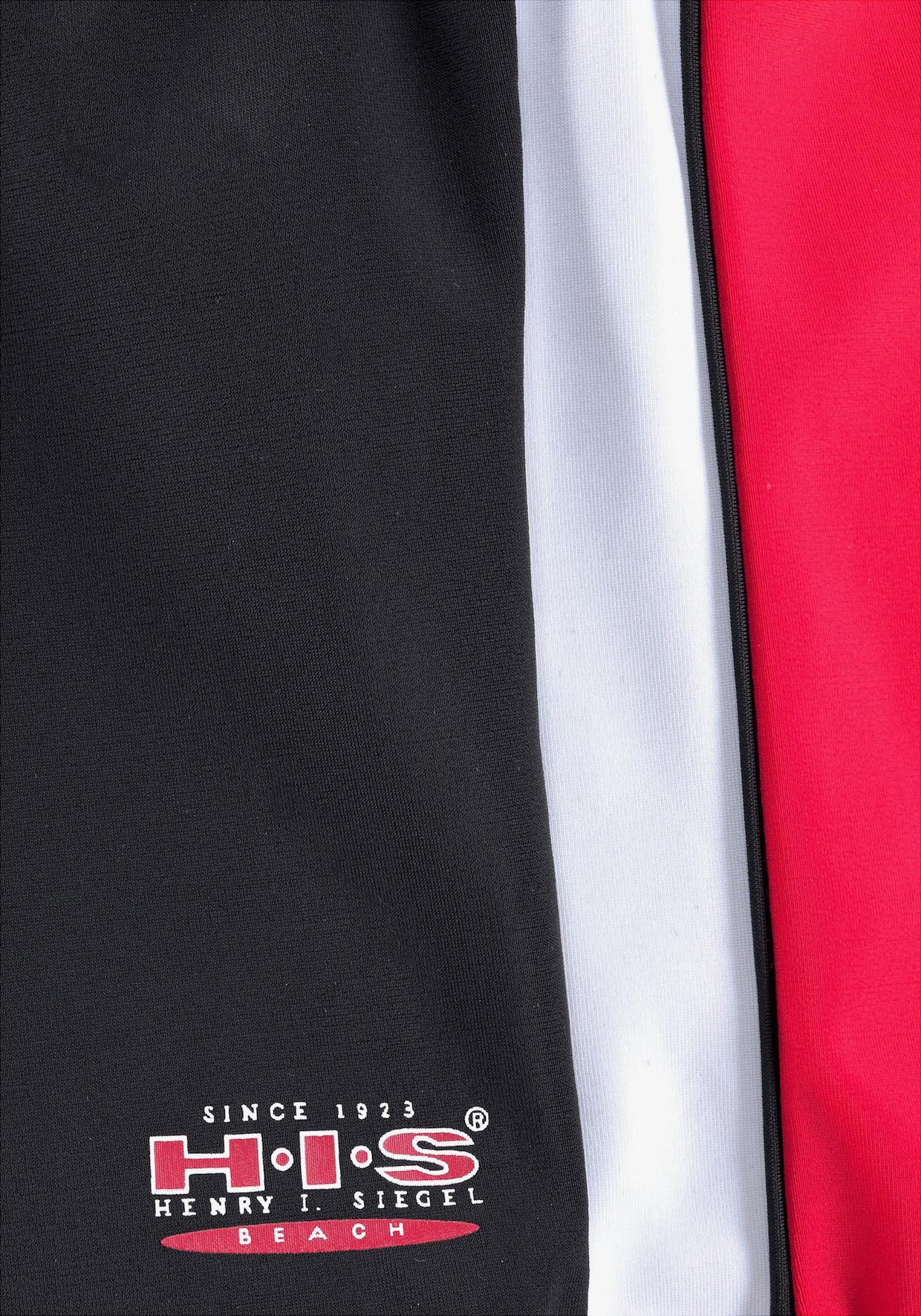 H.I.S Boxer-zwembroek - zwart/rood/wit