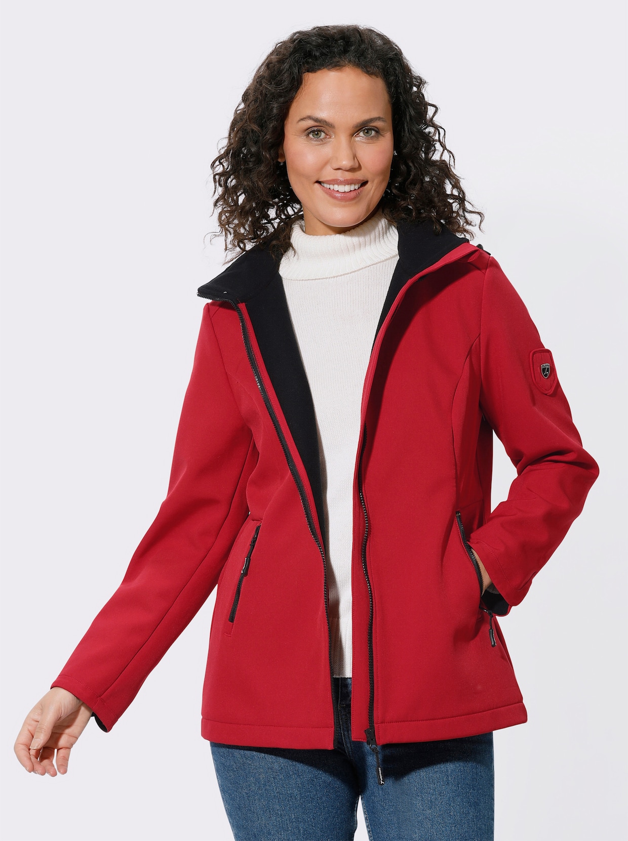Softshell-jack - rood