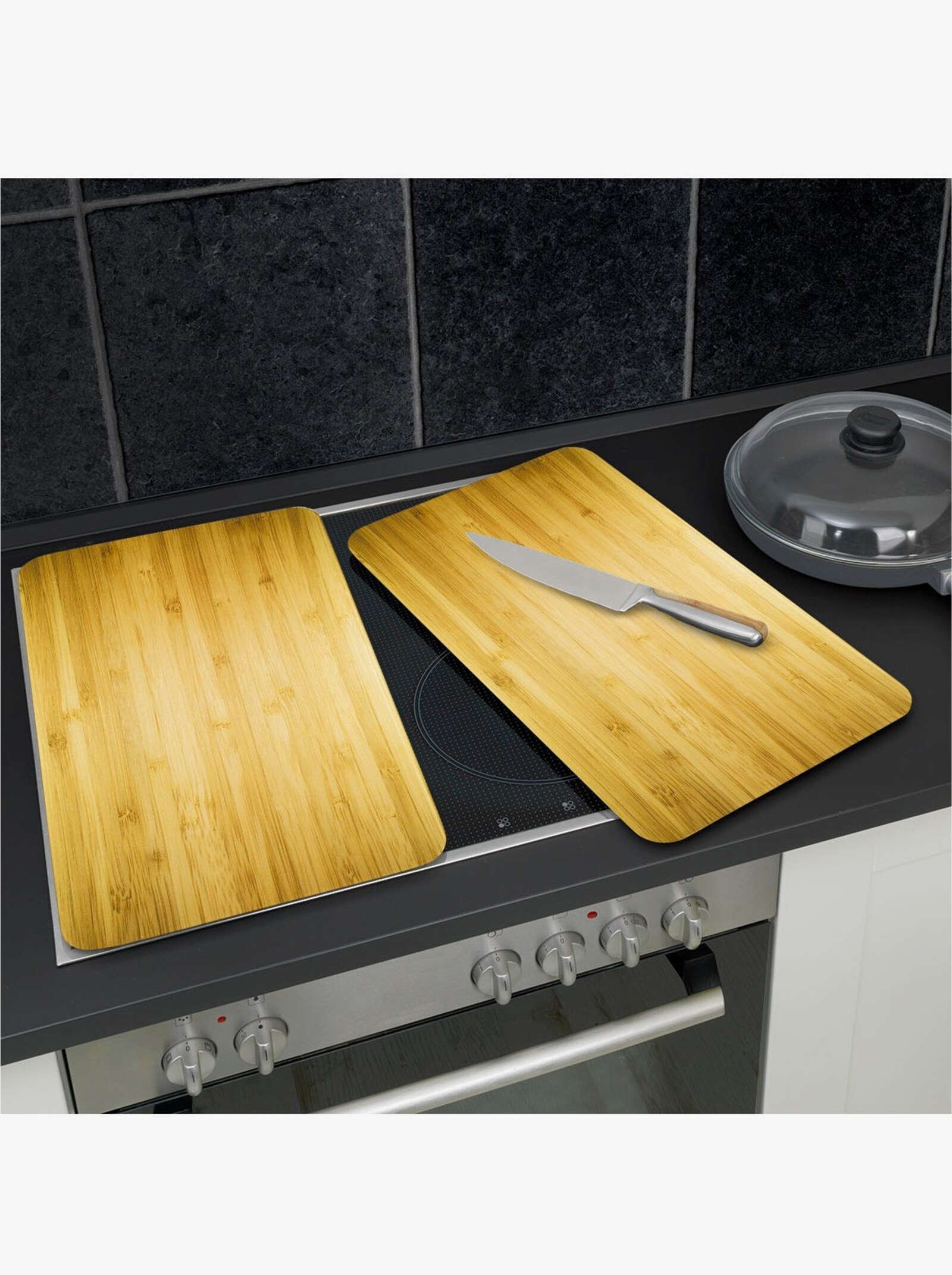 Herd-Abdeckplatten - braun