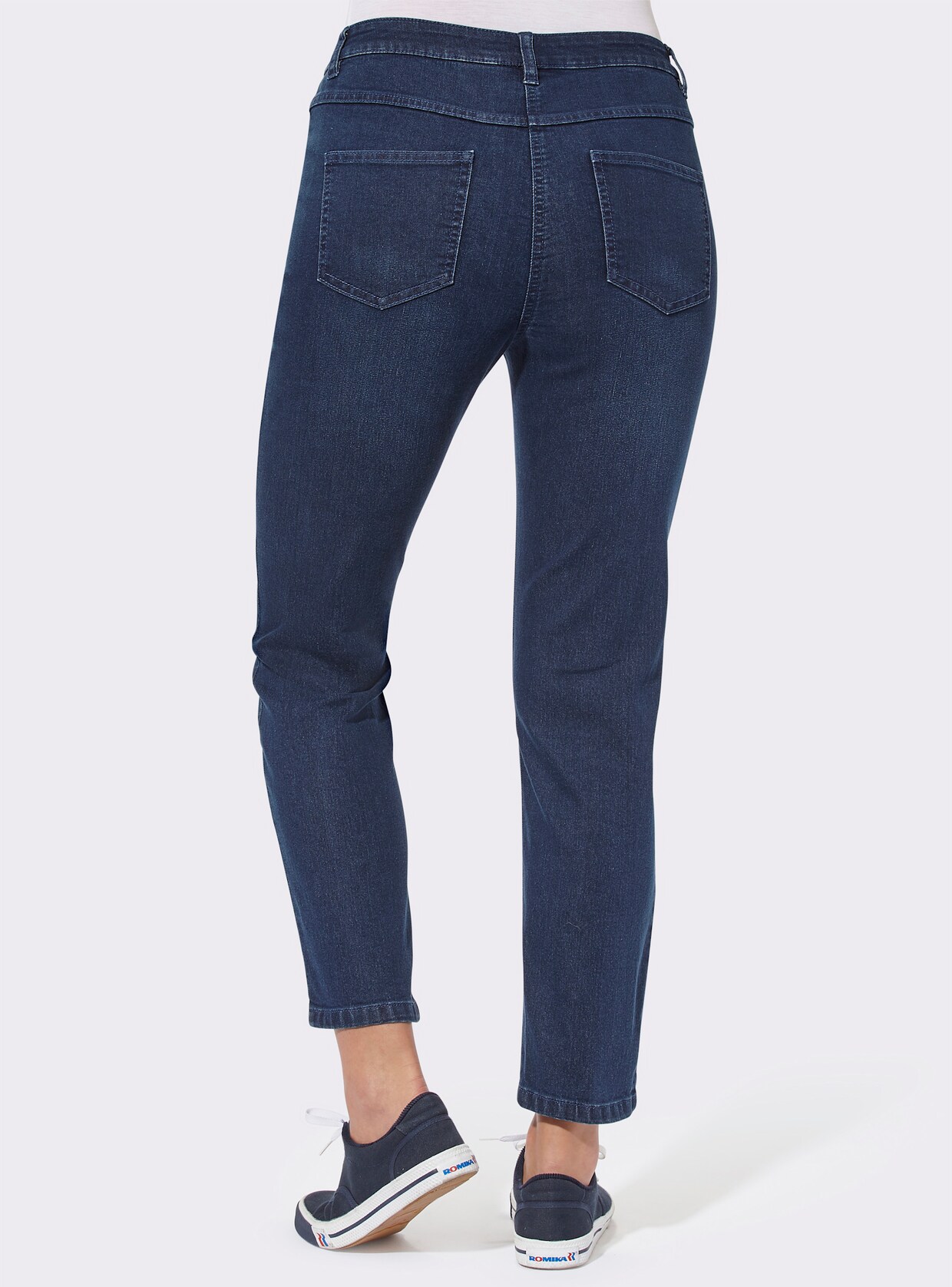 7/8-Jeans - blue-stone-washed