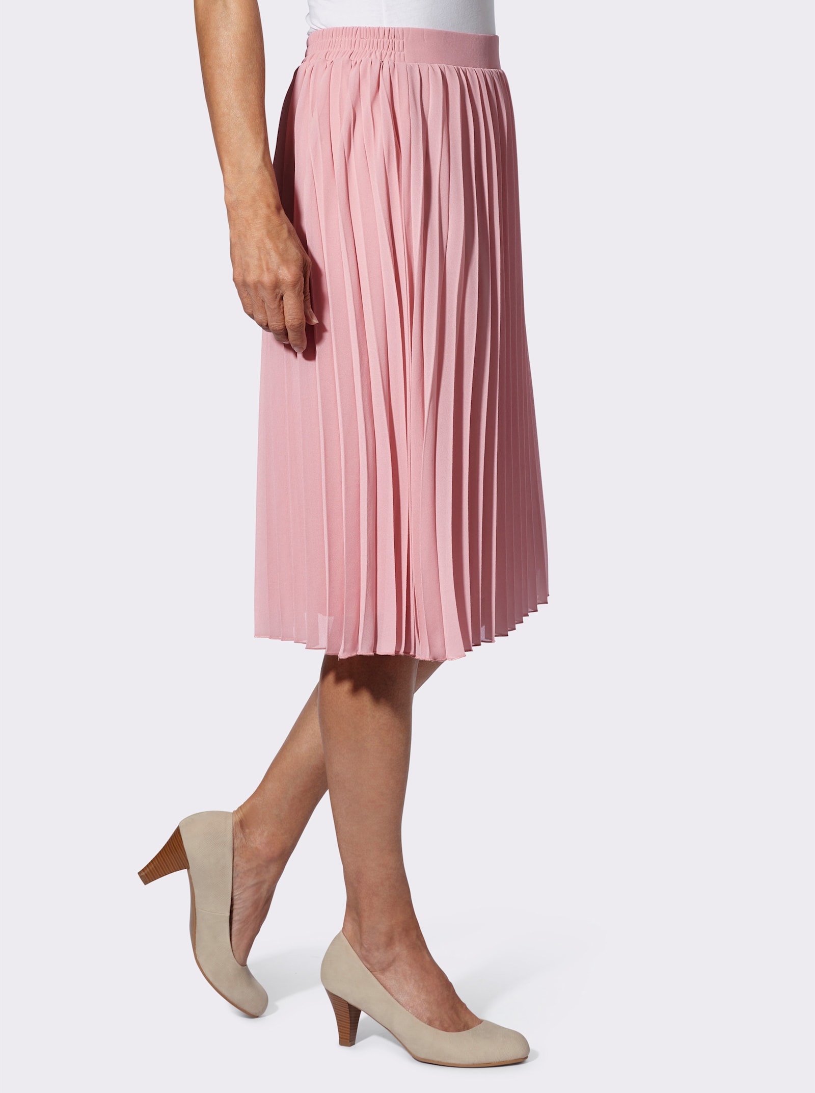 Plisseerock in weiter Form - hortensie