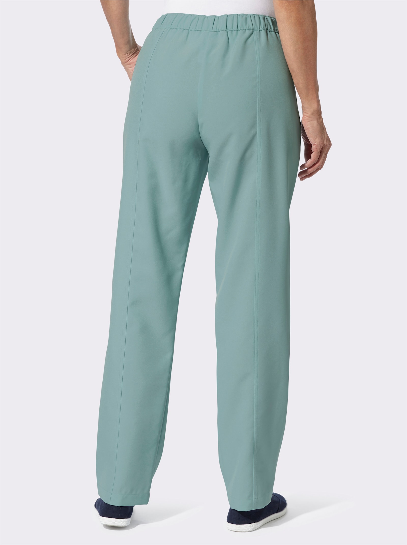 Schlupfhose mit Zierpatten an den Taschen - jade